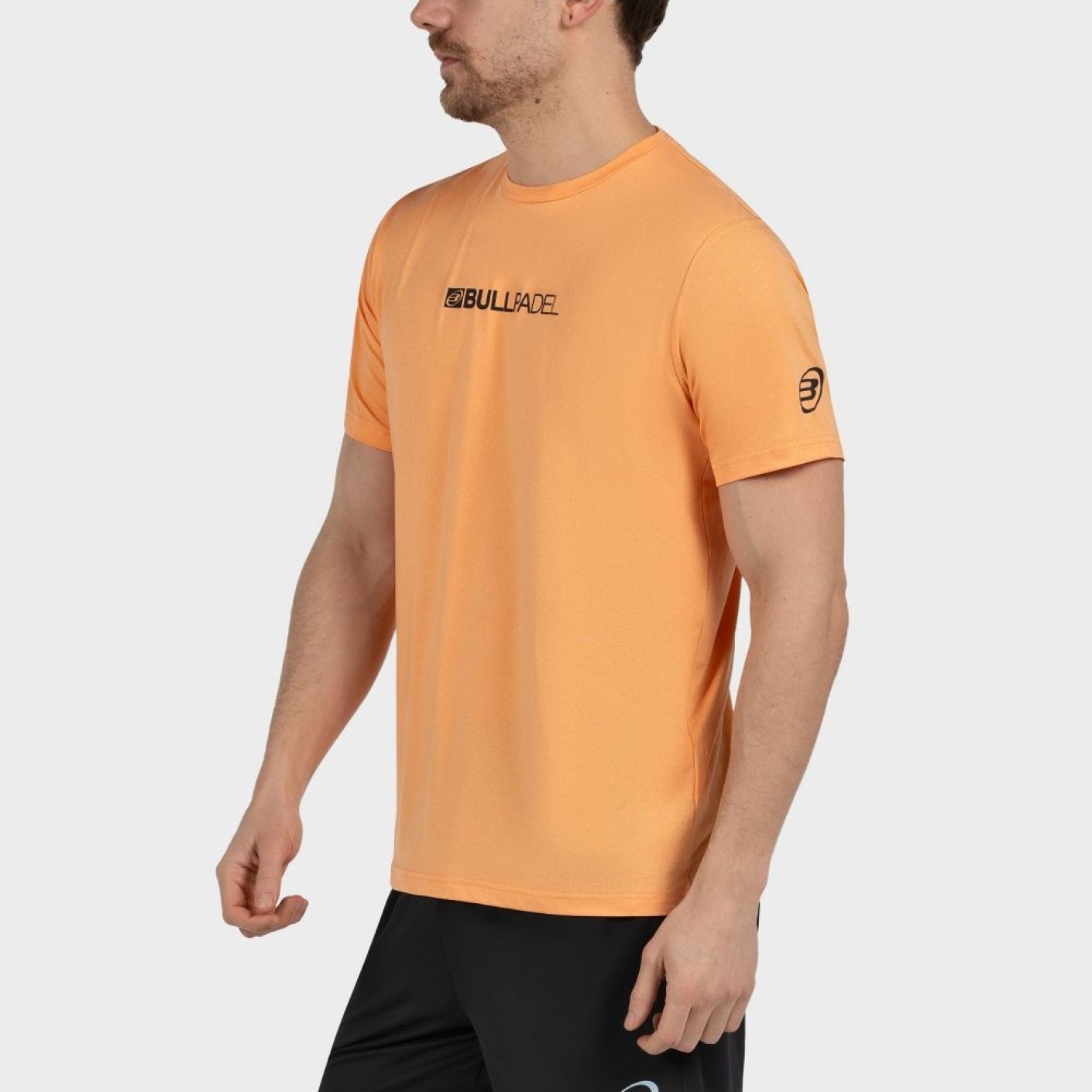 Bullpadel T-Shirt Coledil Arancio Fluo Melange da Uomo