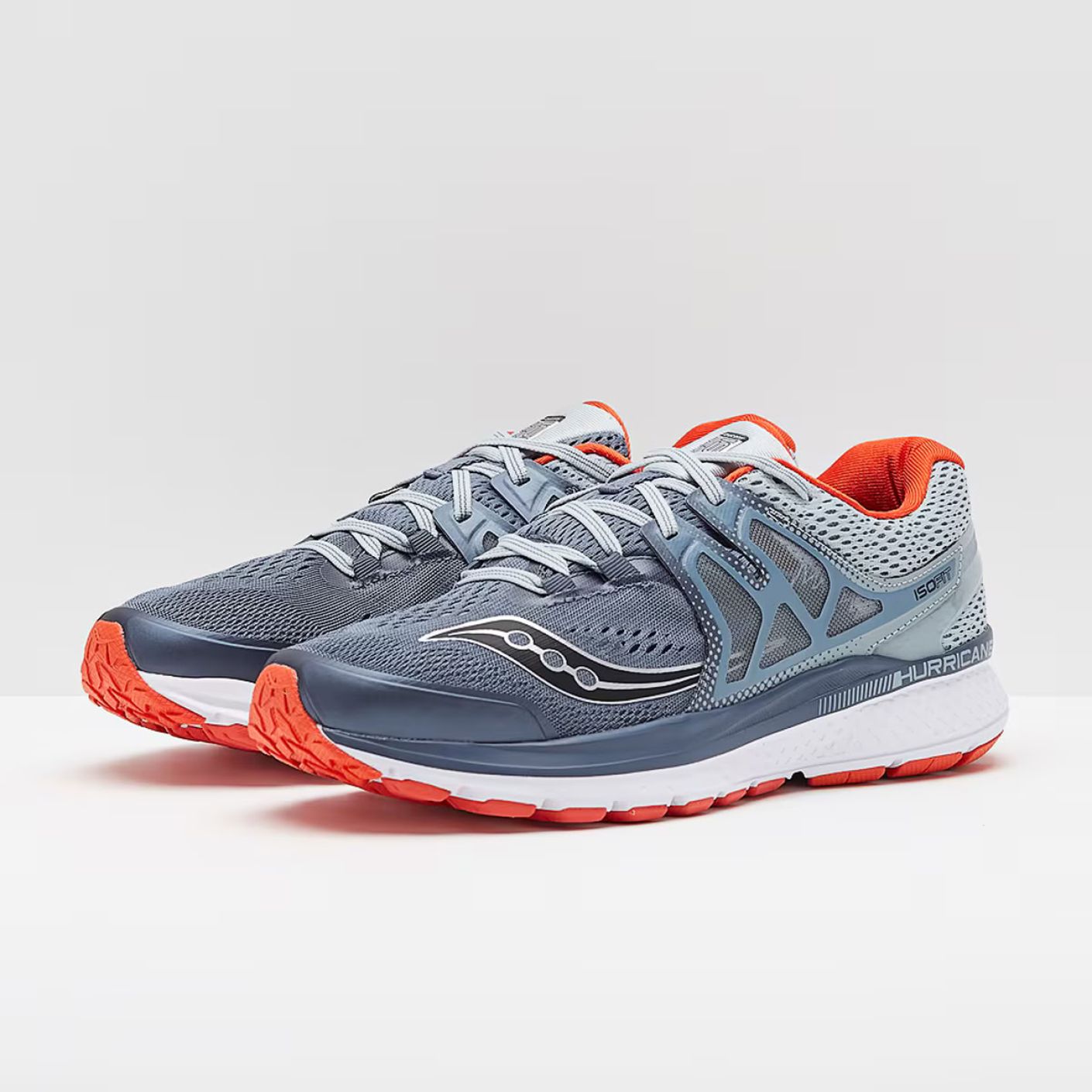 Saucony Hurricane Iso 3 Grey/Blu/Red da Uomo OUTLET