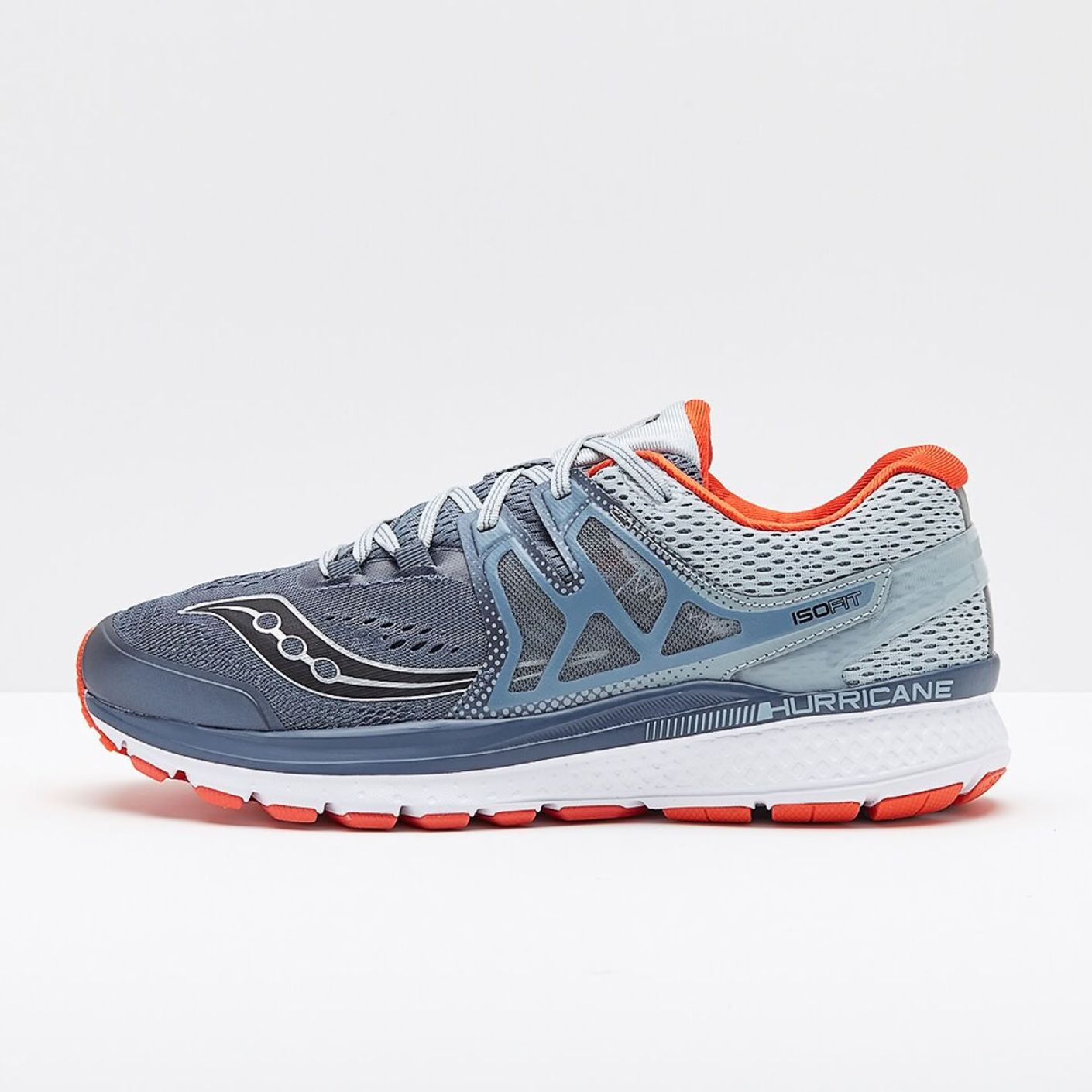 Saucony Hurricane Iso 3 Grey/Blu/Red da Uomo OUTLET