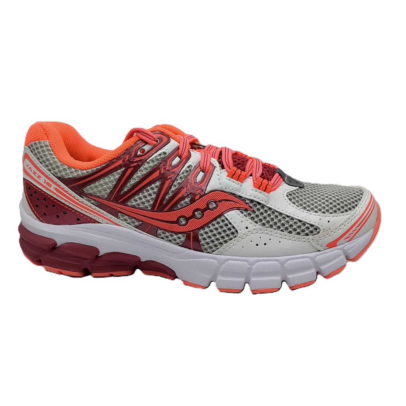 Saucony Jazz 18 White/Red/Cor da Donna OUTLET