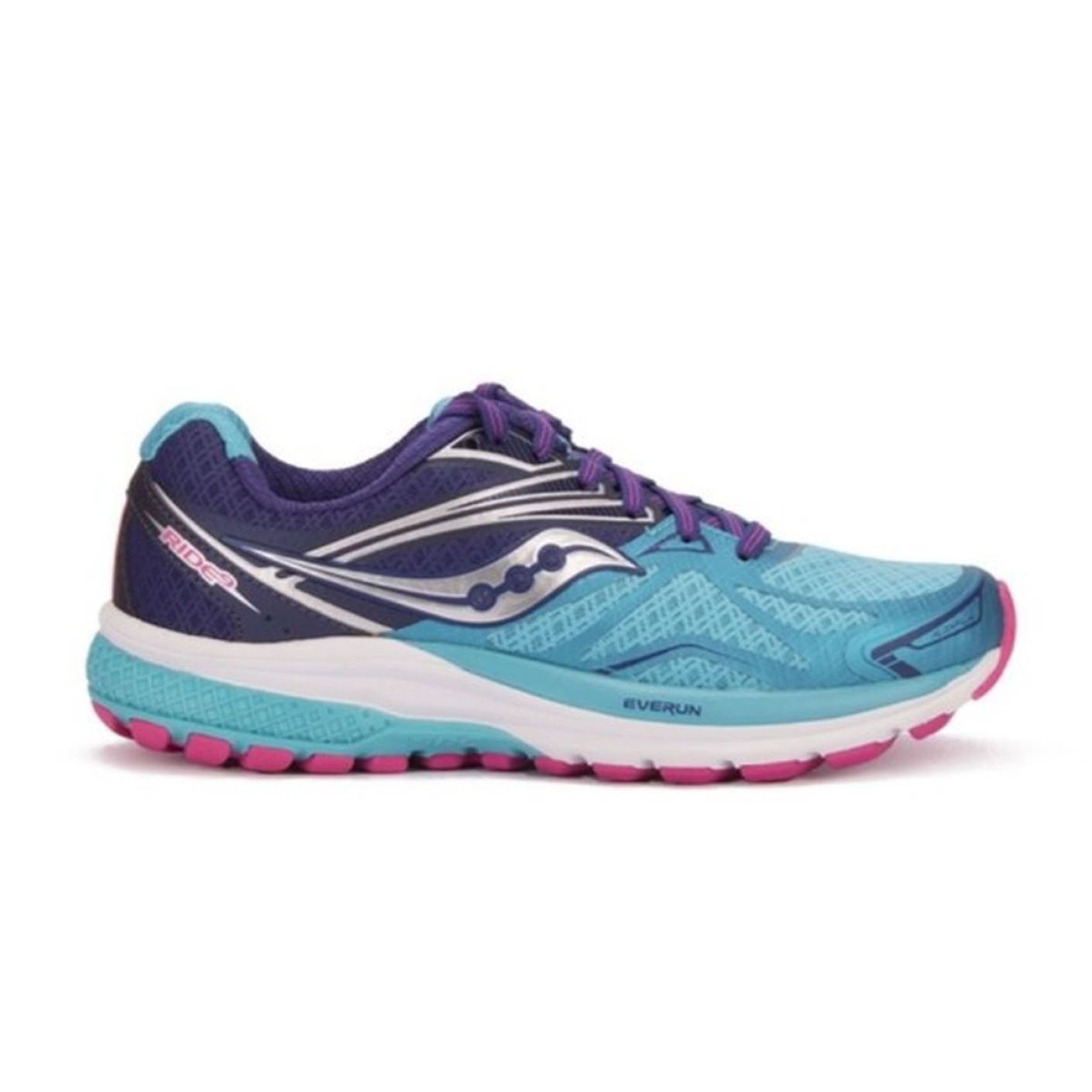 Saucony Ride 9 Navy/Blu/Pink da Donna OUTLET