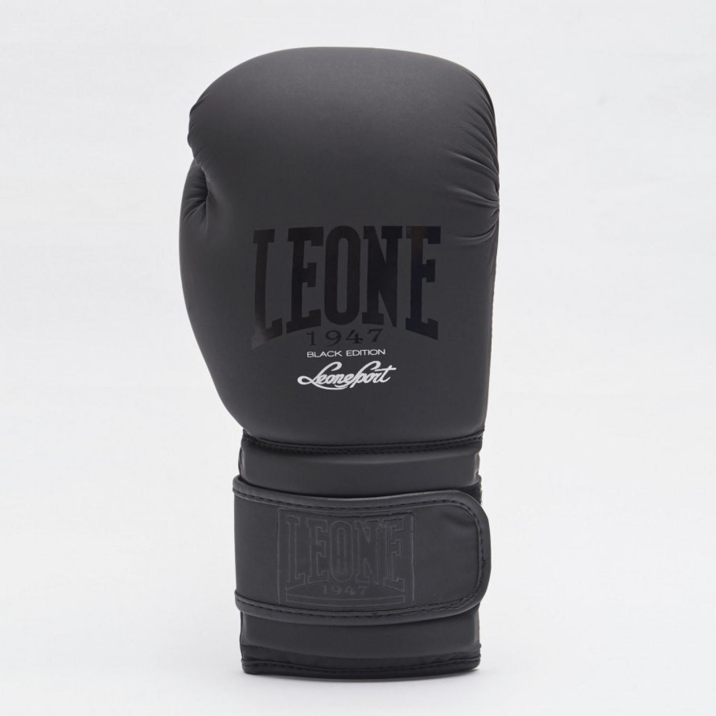 Leone Boxing Gloves Black&White Black