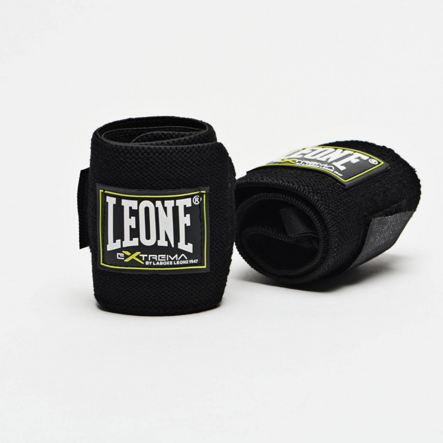 Leone Black Gym Wristbands - Pair