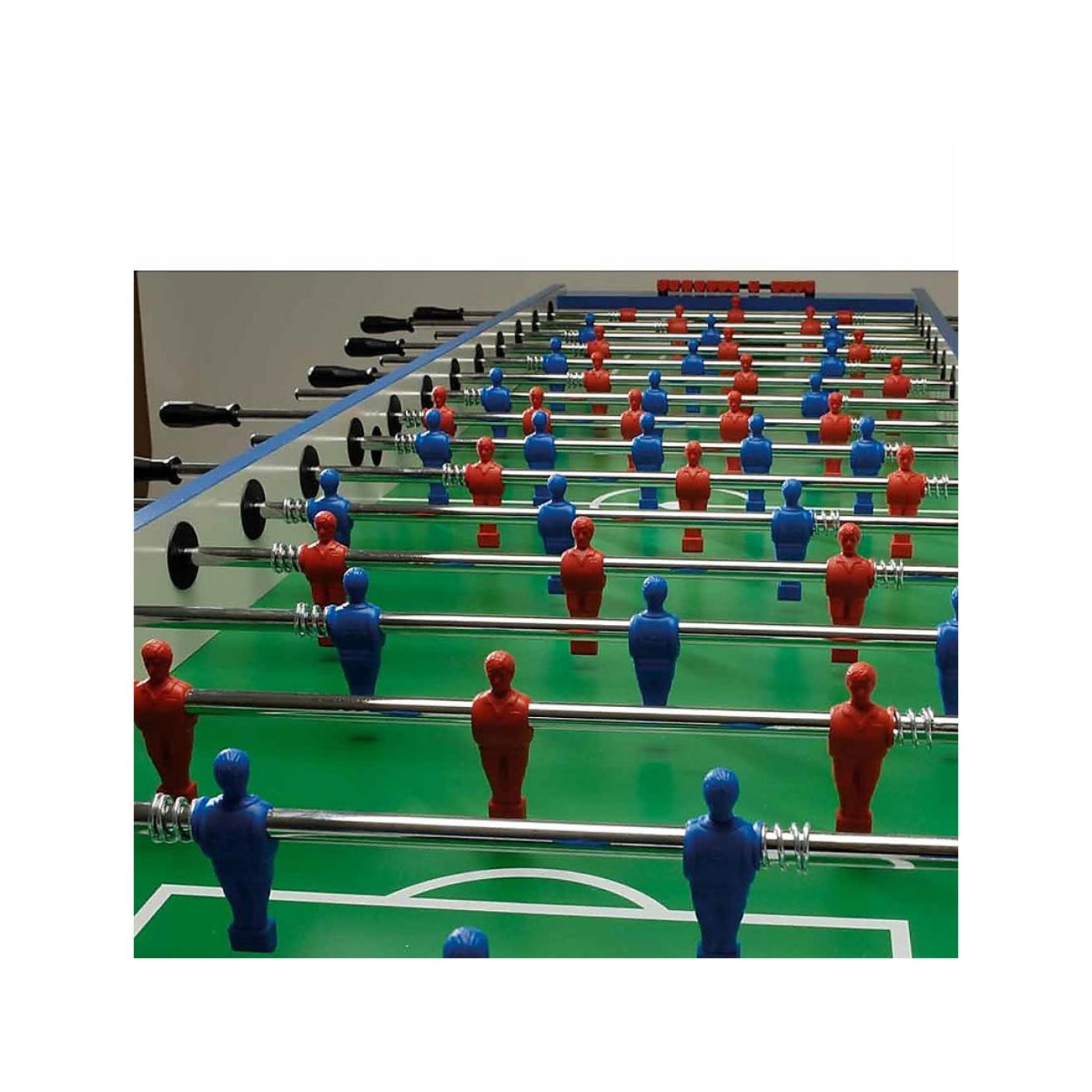 Garlando Table Football XXL eight players rods re-entering the long playing field