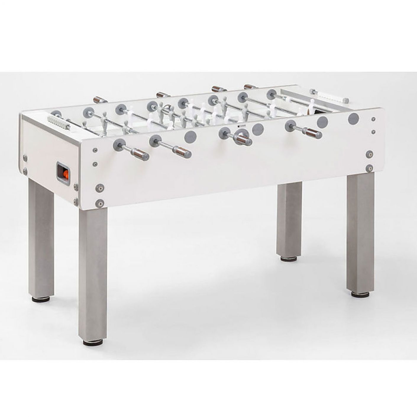 Garlando Soccer Table G-500 PURE WHITE with outgoing temples