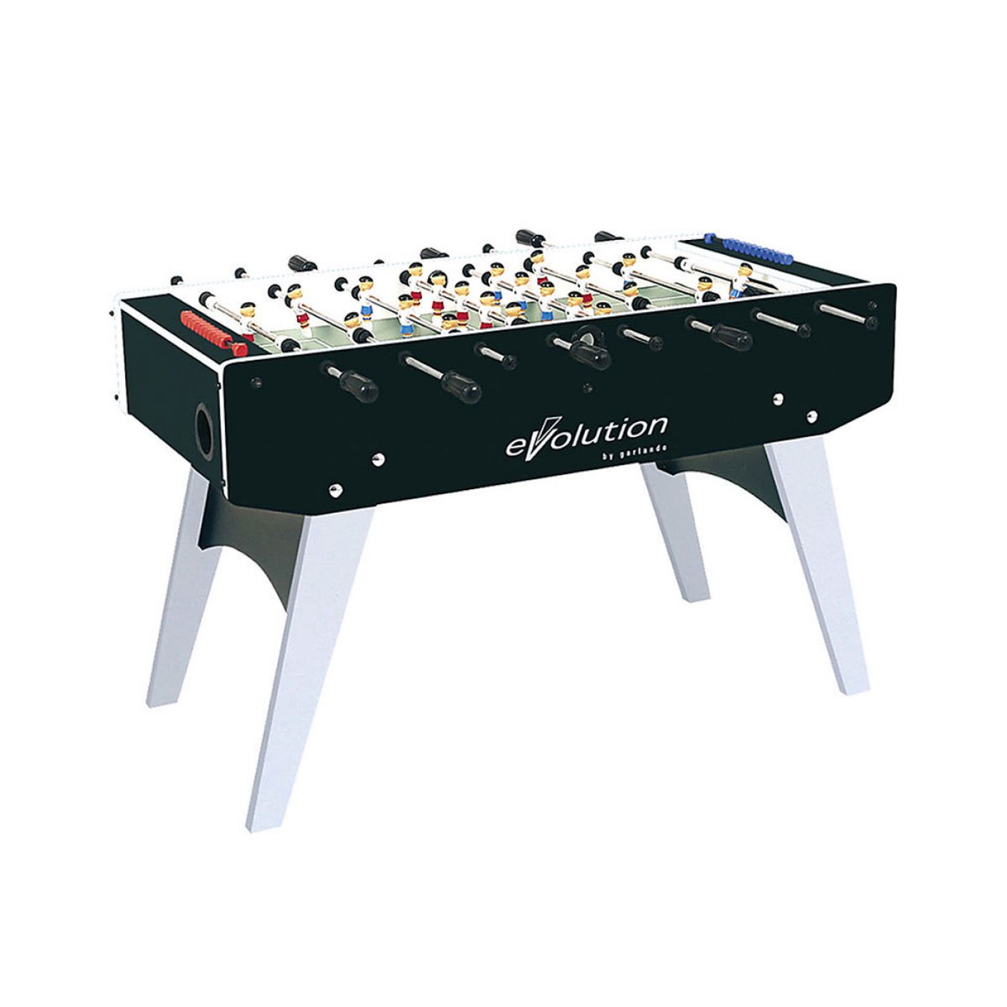 Garlando F-20 EVOLUTION table football with outgoing rods, folding legs