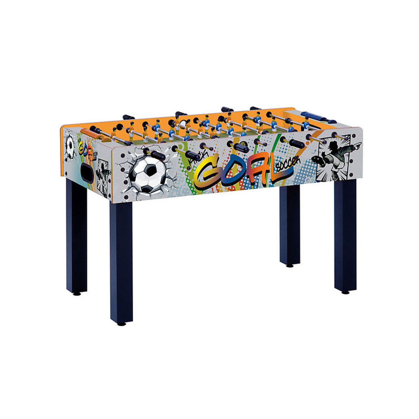 Garlando F-1 table football with GOAL graphics with retracting temples