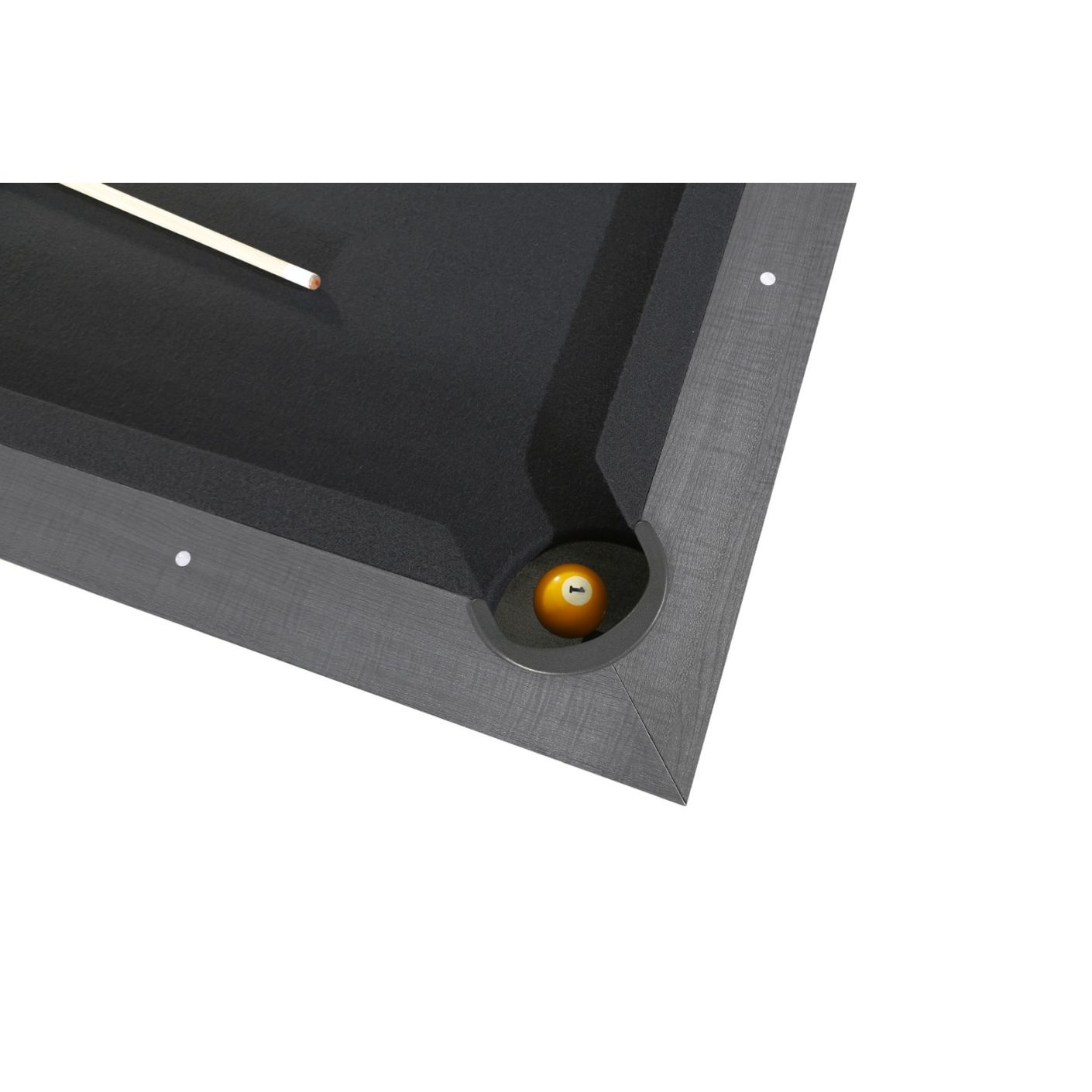 Garlando Biliardo Miami Rovere Grigio  piano gioco in mdf 200x100 con piane di copertura