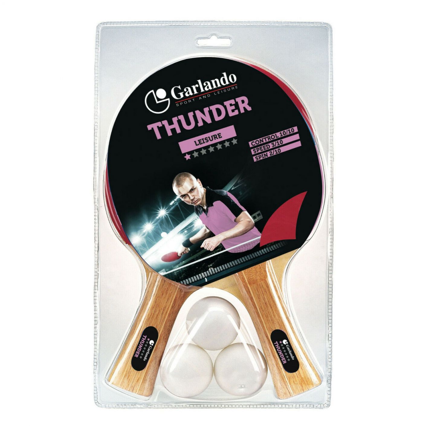 Garlando Thunder (2 rackets 1 star + 3 balls 1 star)