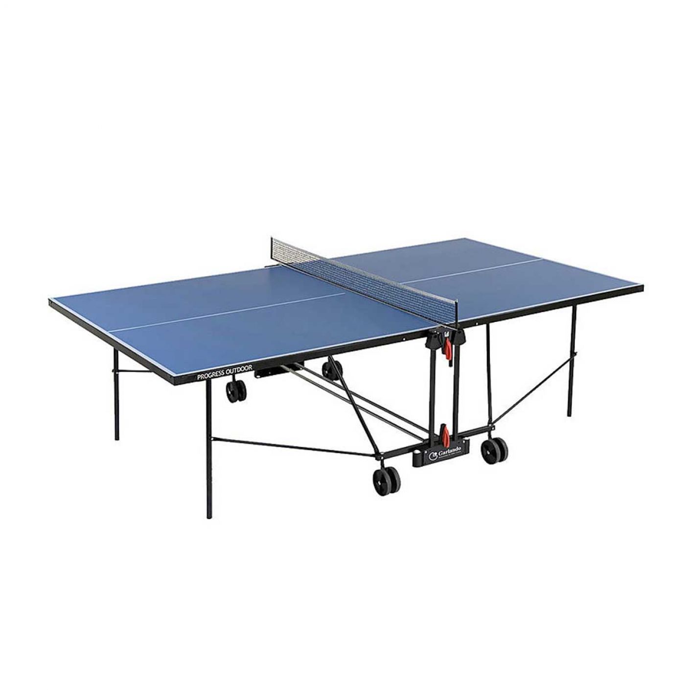 Garlando Progress Outdoor Blue Tischtennisplatte mit Rollen für den Außenbereich