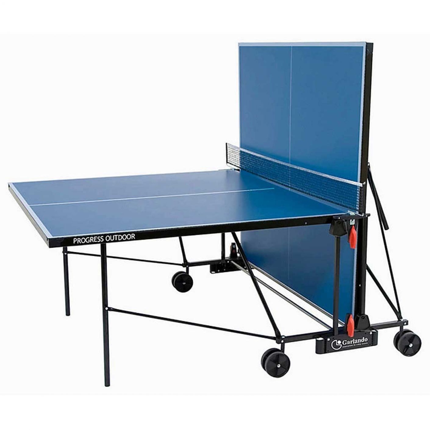 Garlando Progress Outdoor Blue Tischtennisplatte mit Rollen für den Außenbereich