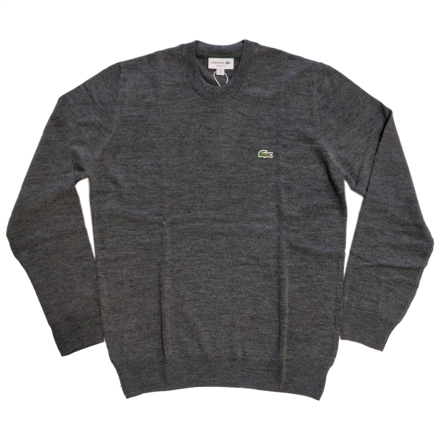 Lacoste Men's Gray Round Neck Pullover