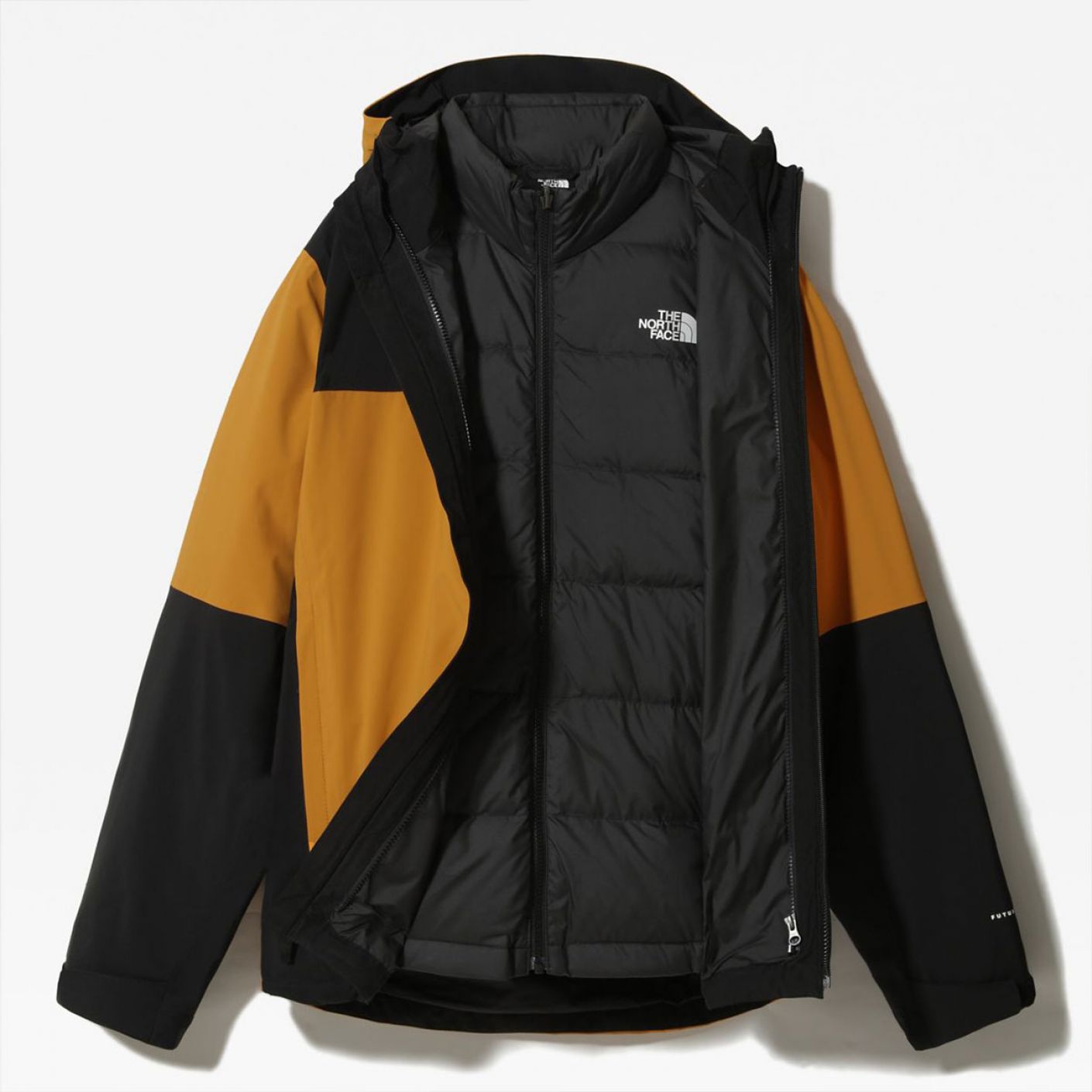 The North Face Men's Triclimate Mountain Light Futurelight Triclimate Jacket Yellow-Black