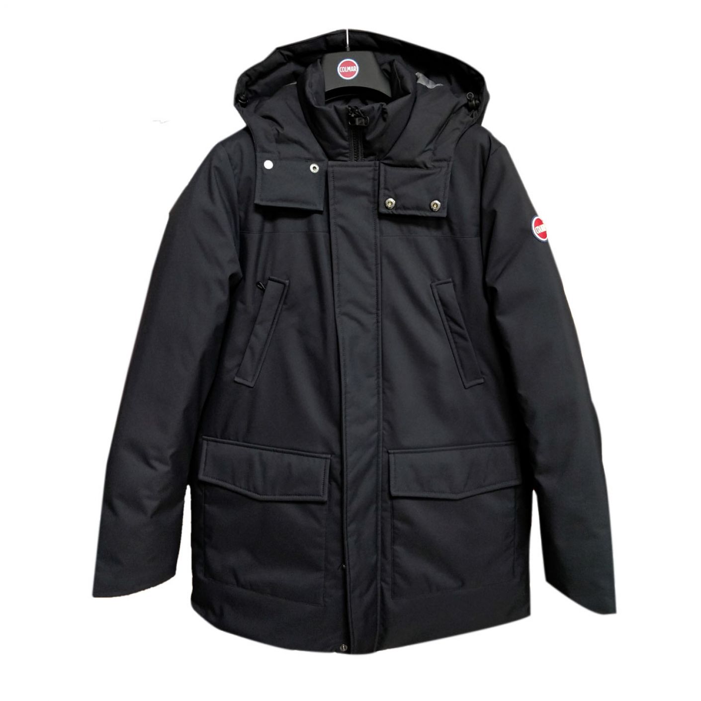Colmar Long Jacket with Pockets Black for Boys