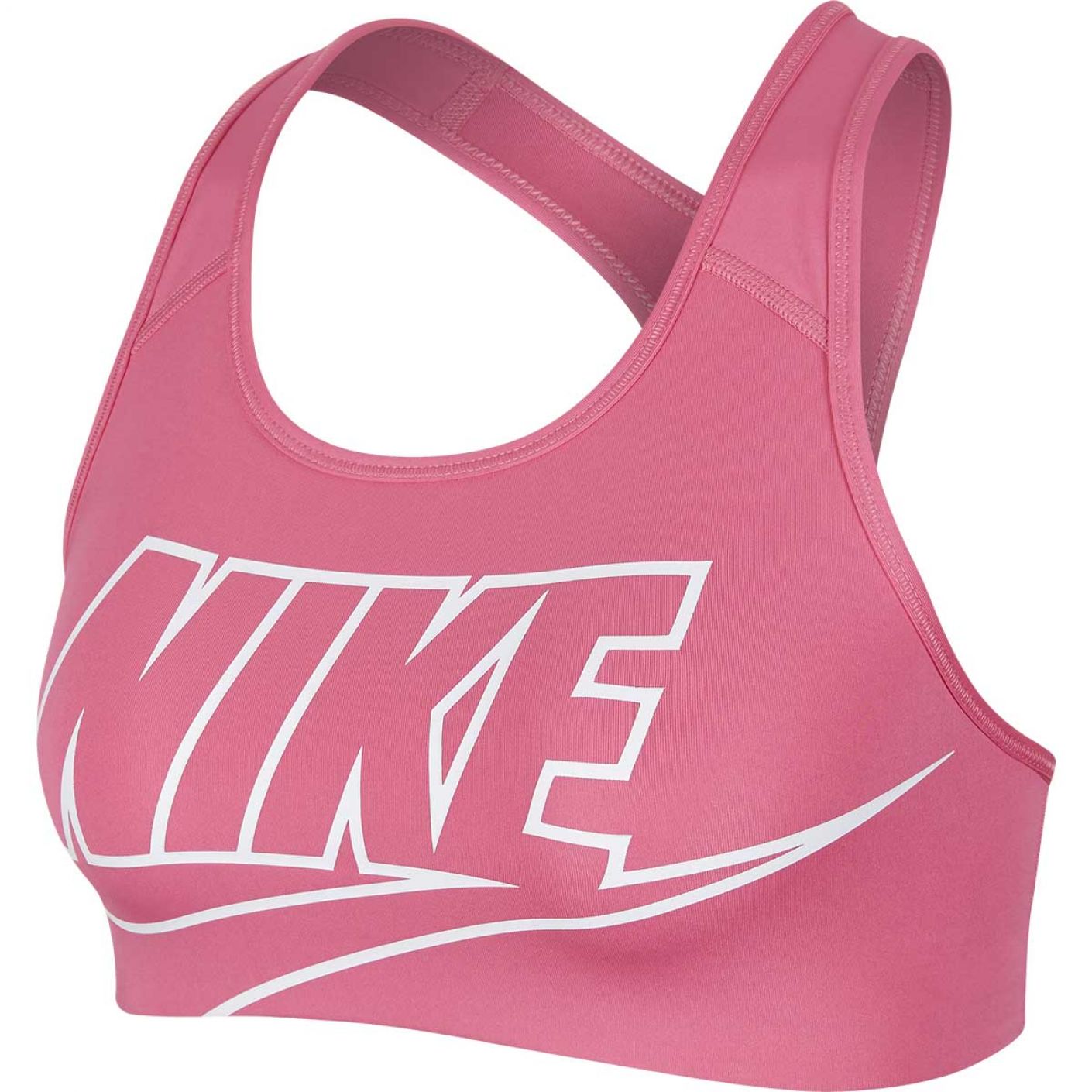 Nike Women's Pink Swoosh Sports Bra