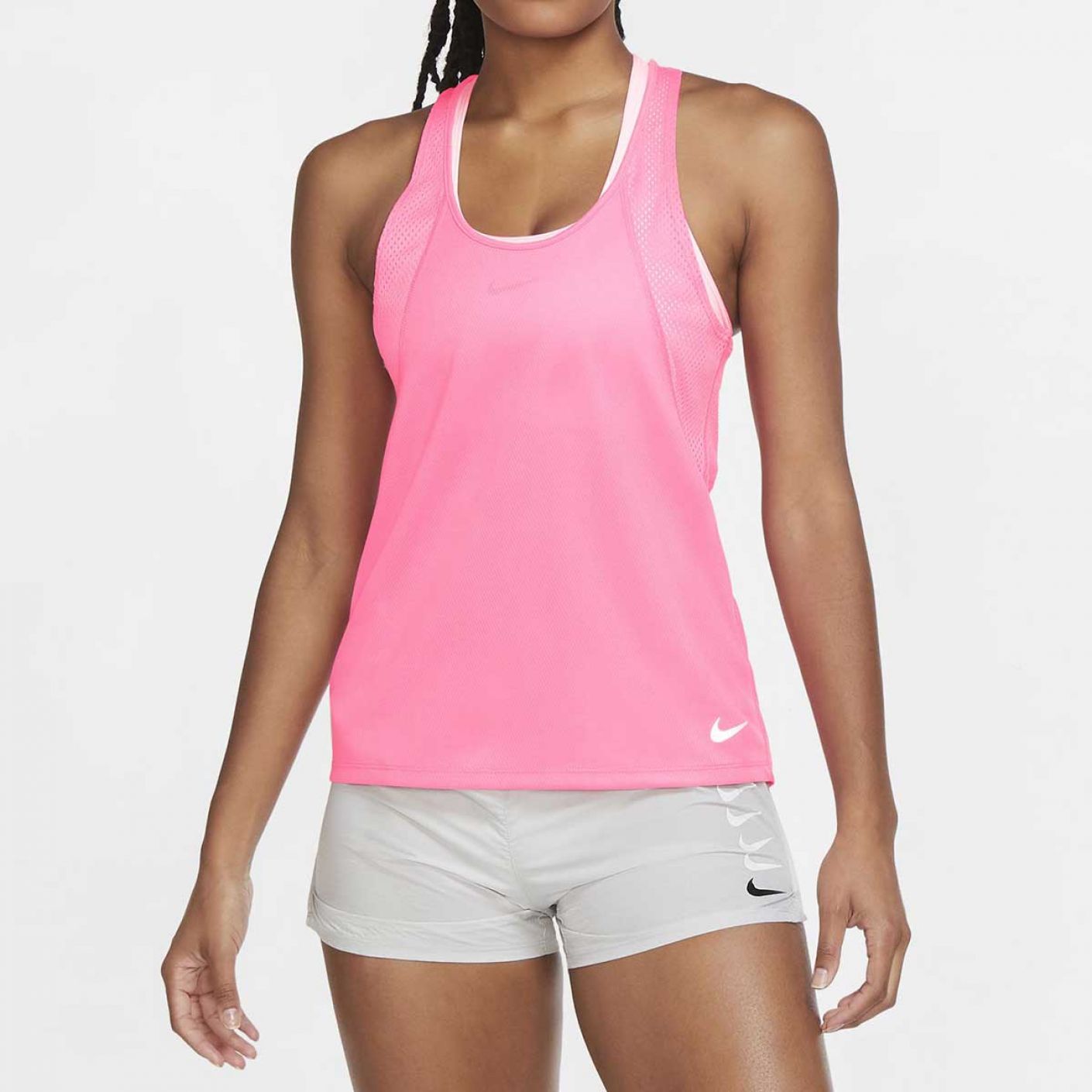Nike Running Women's Pink Swoosh Tank