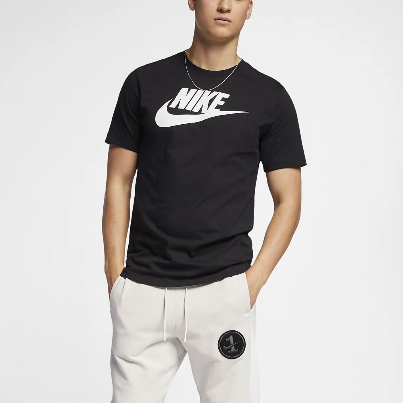 Nike T-Shirt Sportswear Jersey Schwarz