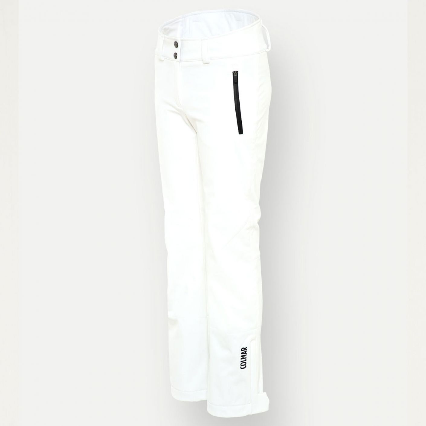 Colmar Women's Softshell Ski Pants with Gaiter White