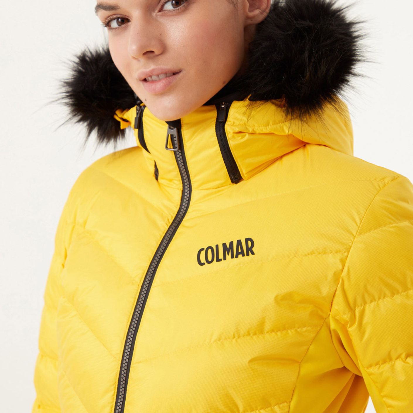 Colmar Women's Ancolie Fur Yellow Ski Jacket