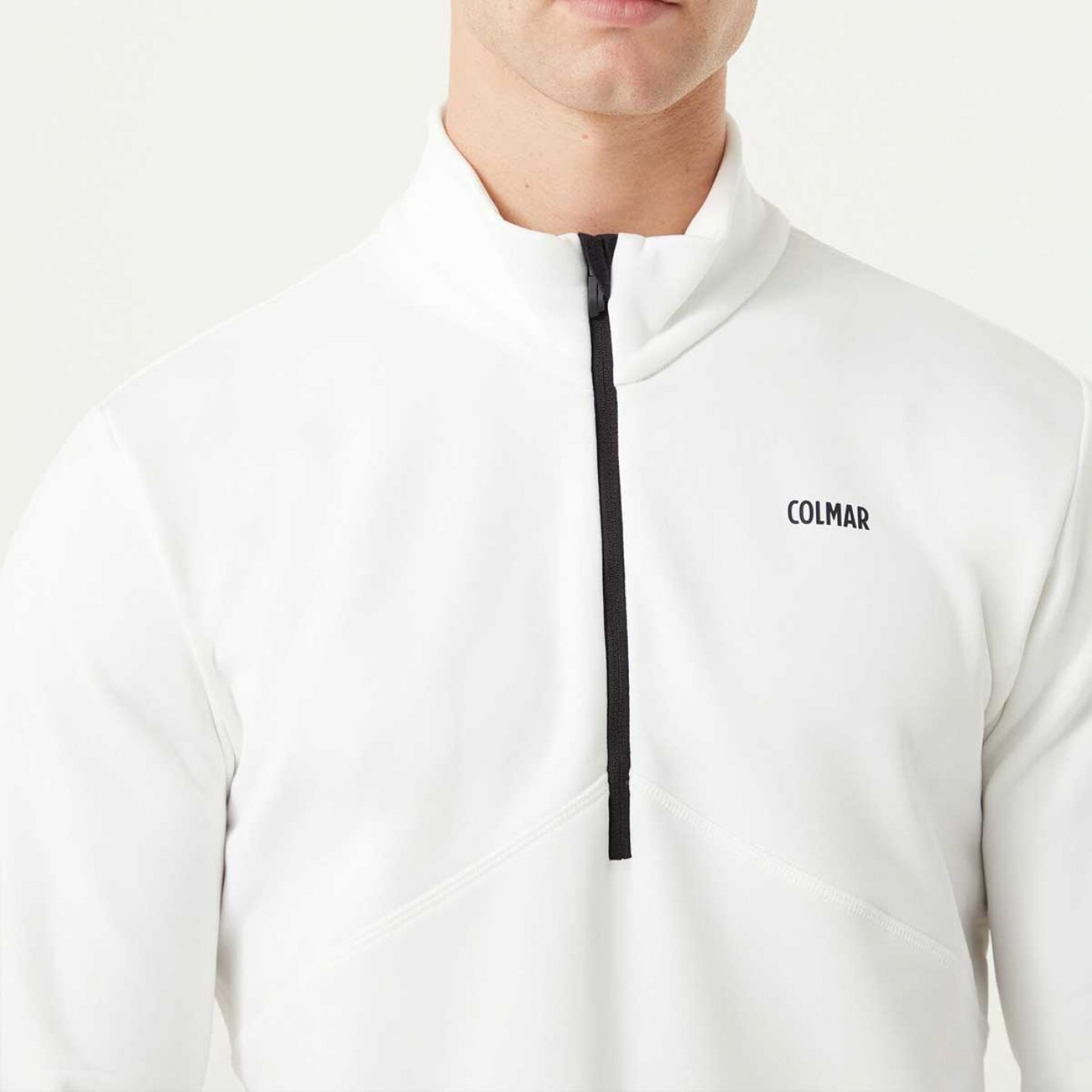 Colmar Men's White Zip Ski Sweatshirt