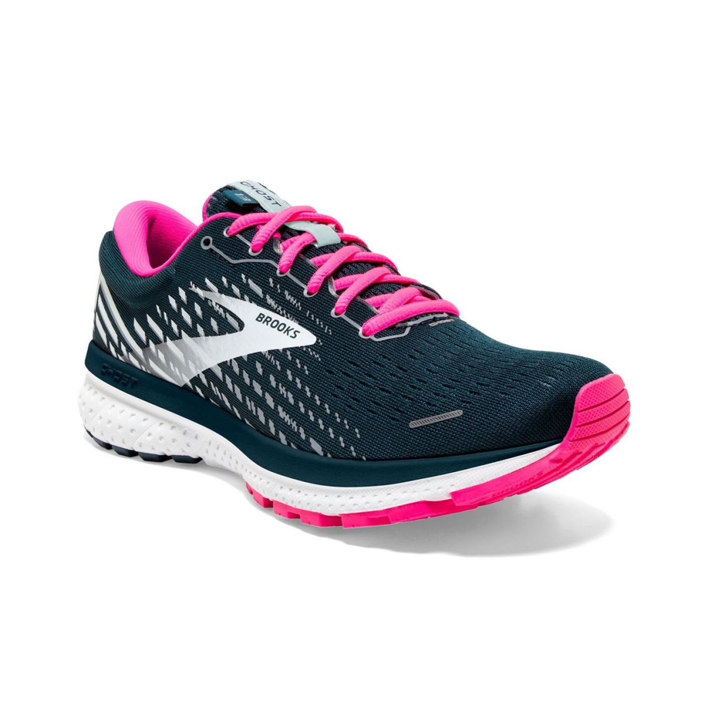 Brooks Ghost 13 Women's Reflective Pond-Pink-Ice