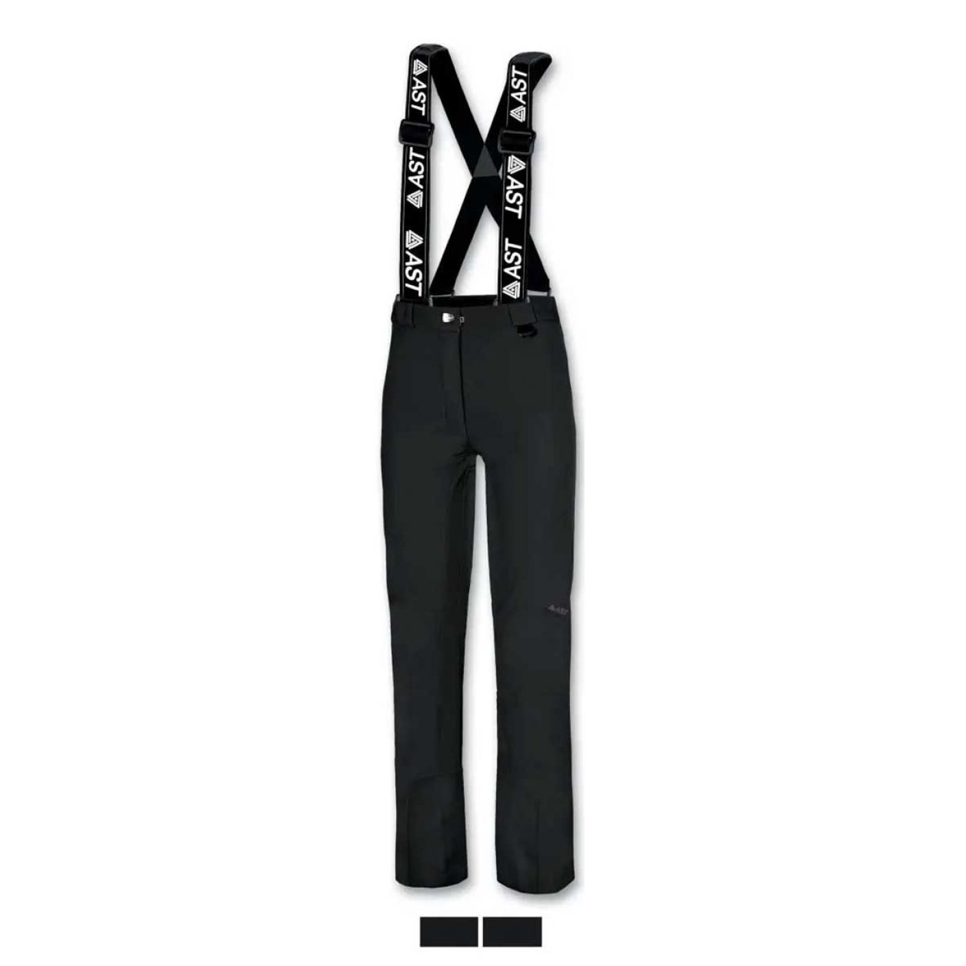 Ast Women's Ski Pants With Braces Black