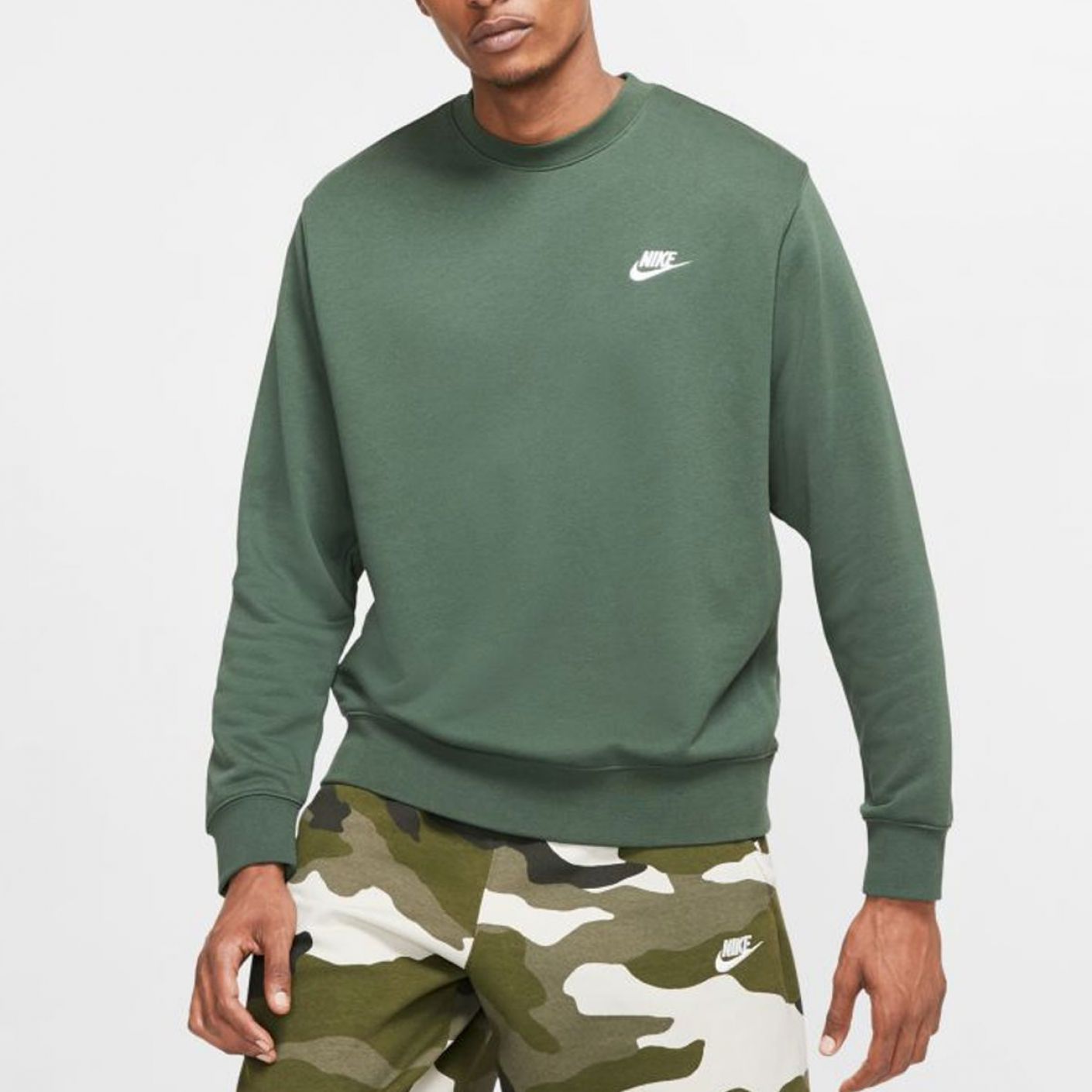 Nike Sweatshirt Sportswear Club French Terry Green