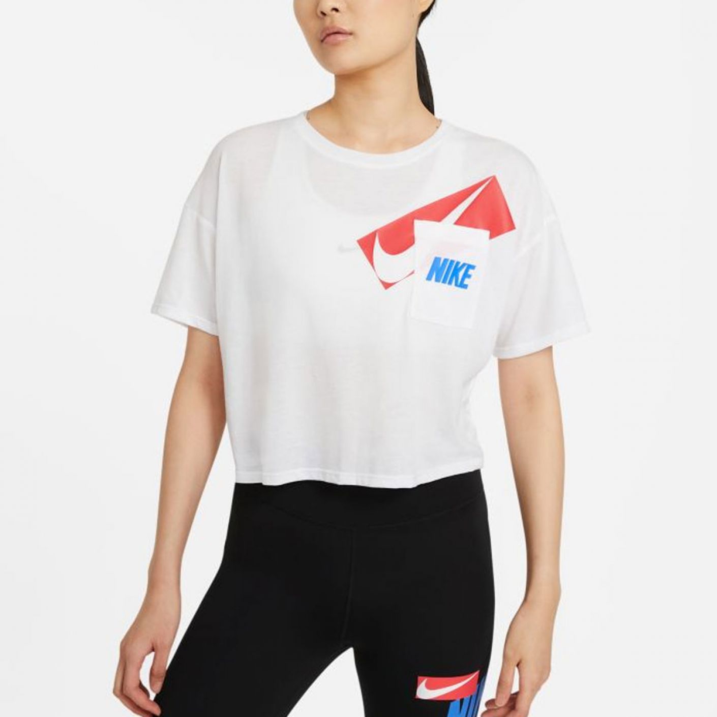 Nike T-shirt Dri-Fit White da Donna