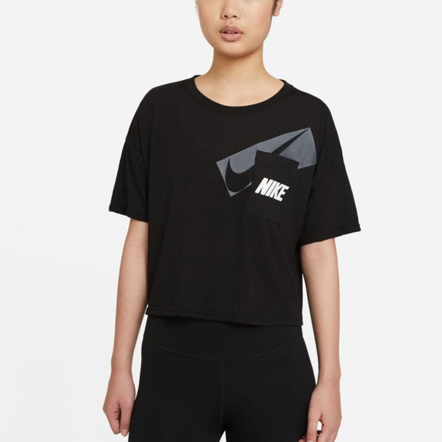 Nike T-shirt Dri-Fit Black da Donna
