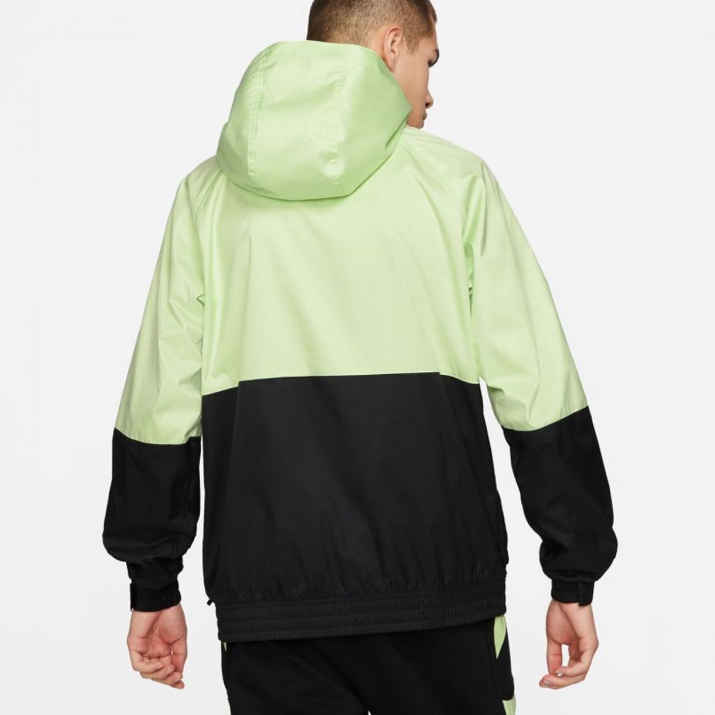 Nike Men's Air Anorak Black Liquid Lime Jacket