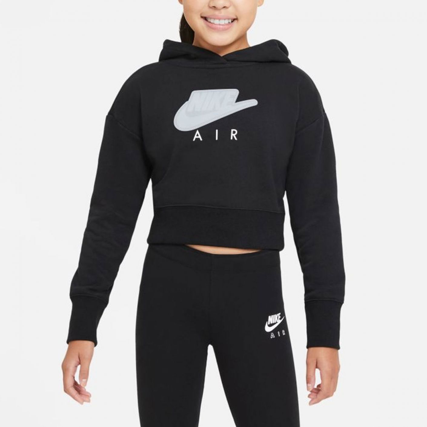 Nike Air Big Logo Black Sweatshirt for Girls