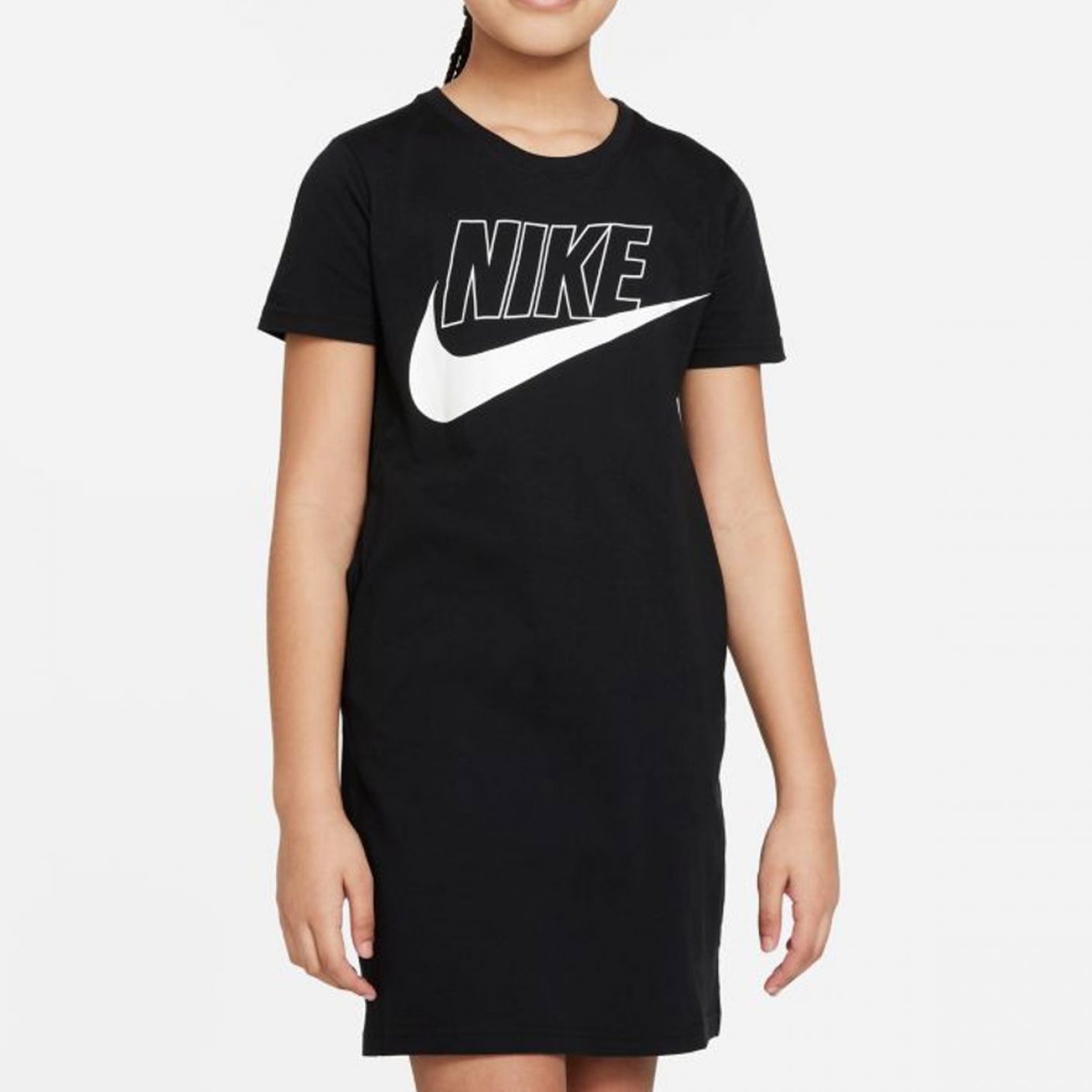 Nike Futura T-shirt Dress Nera da Bambina
