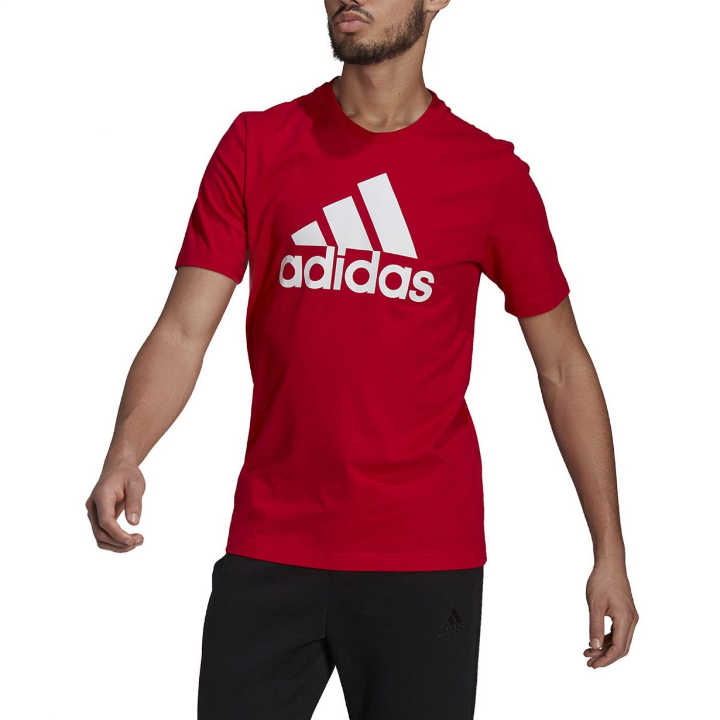 Adidas T-shirt Essentials Big Logo Rossa