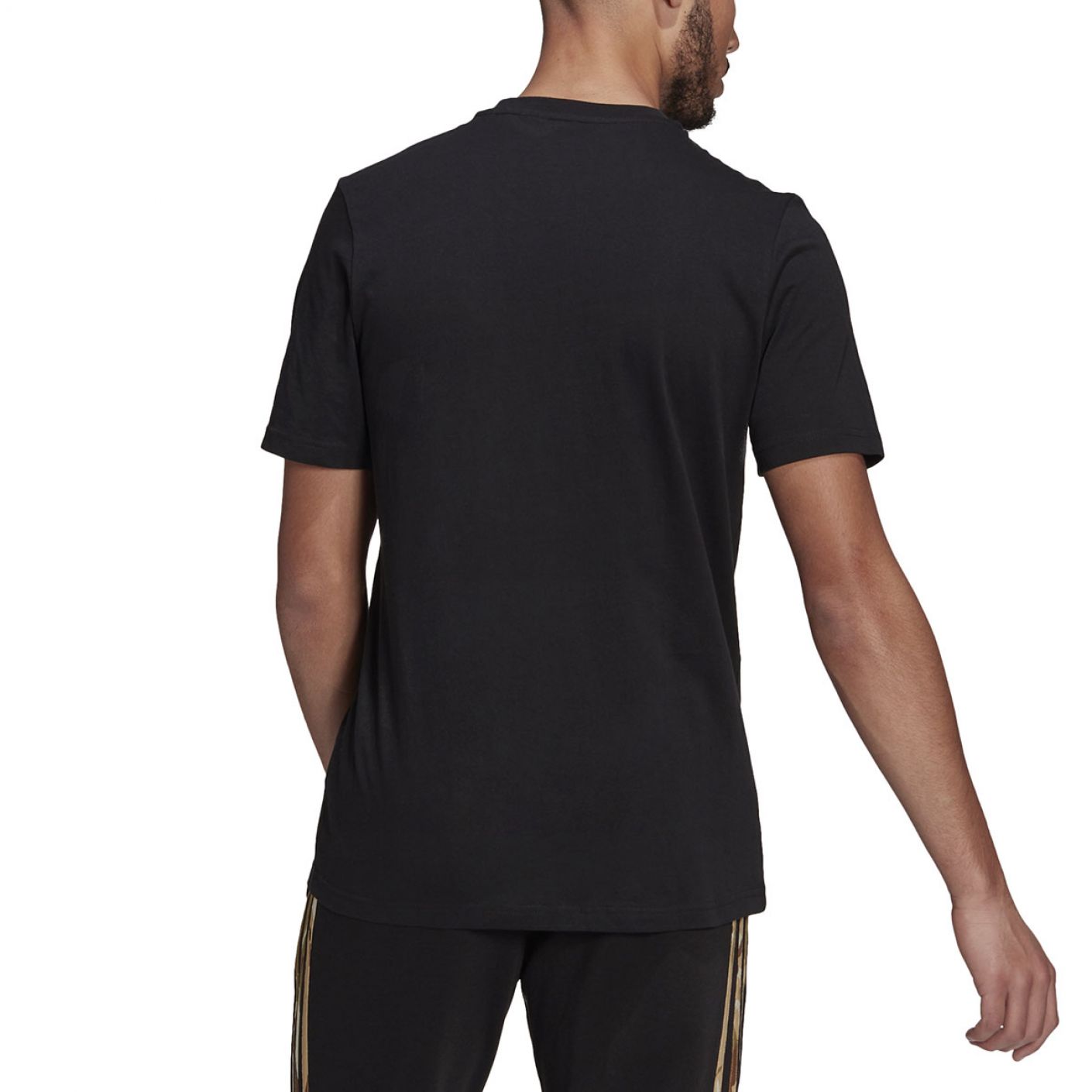 Adidas T-shirt Essentials Camo Black da Uomo