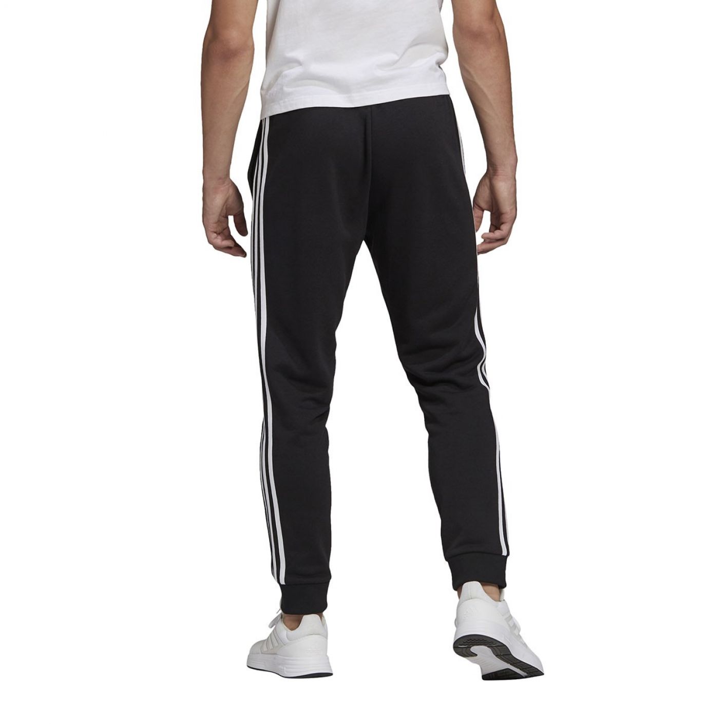 Adidas Essentials Tapered Cuff 3stripes Pants Black White