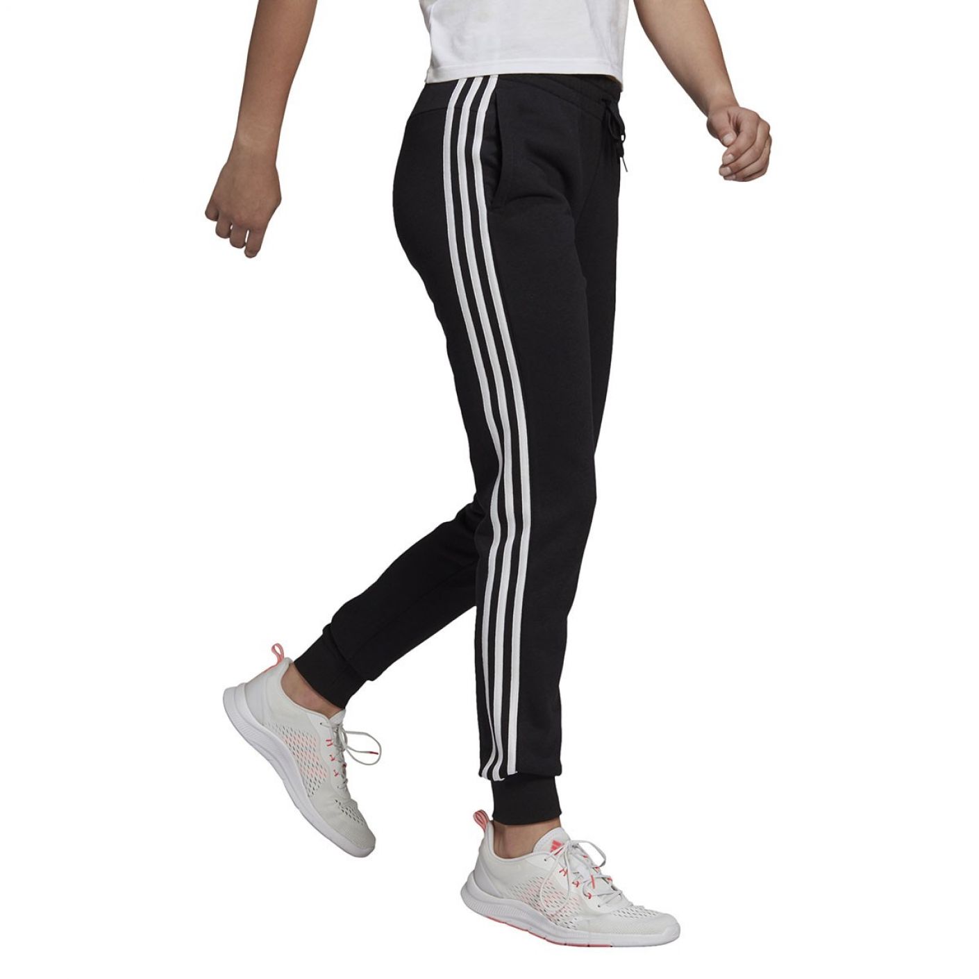 Adidas Pants 3Stripes Essentials Slim Black White