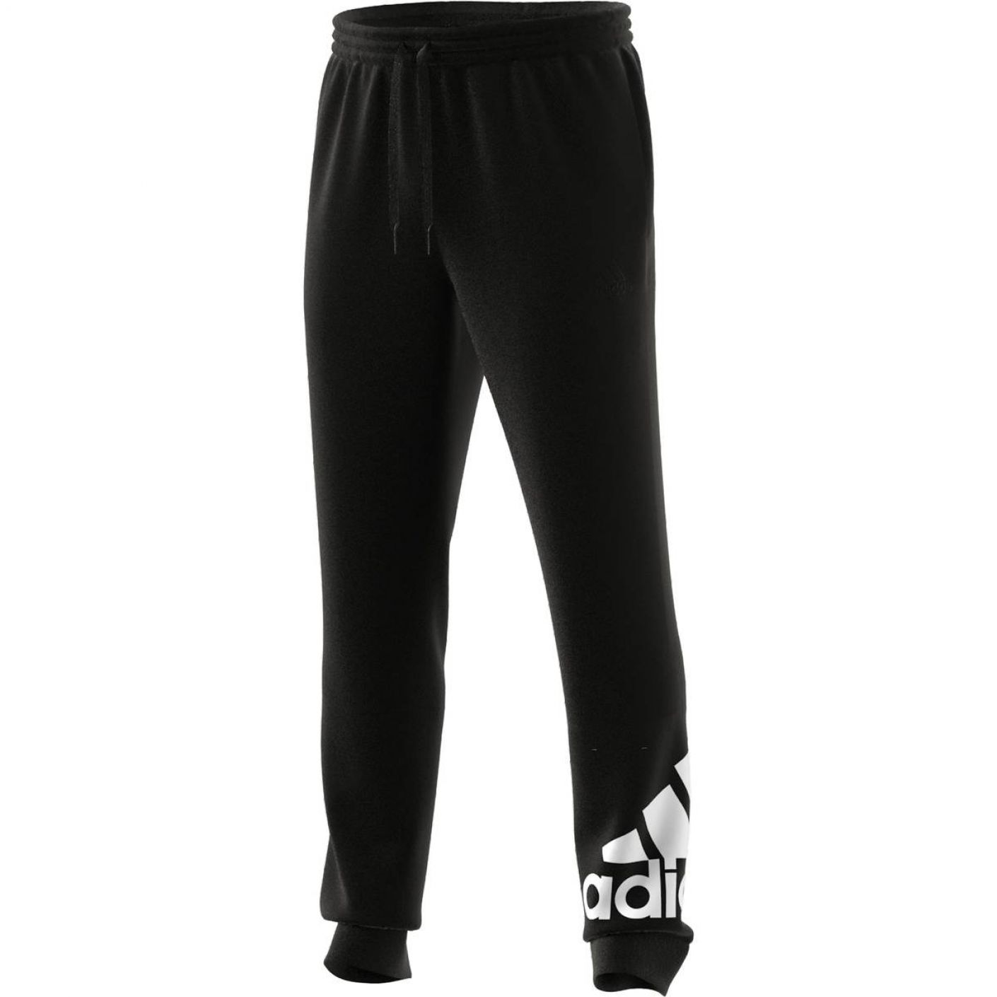 Adidas Pantalone Essentials French Terry Tapered Cuff Logo Black