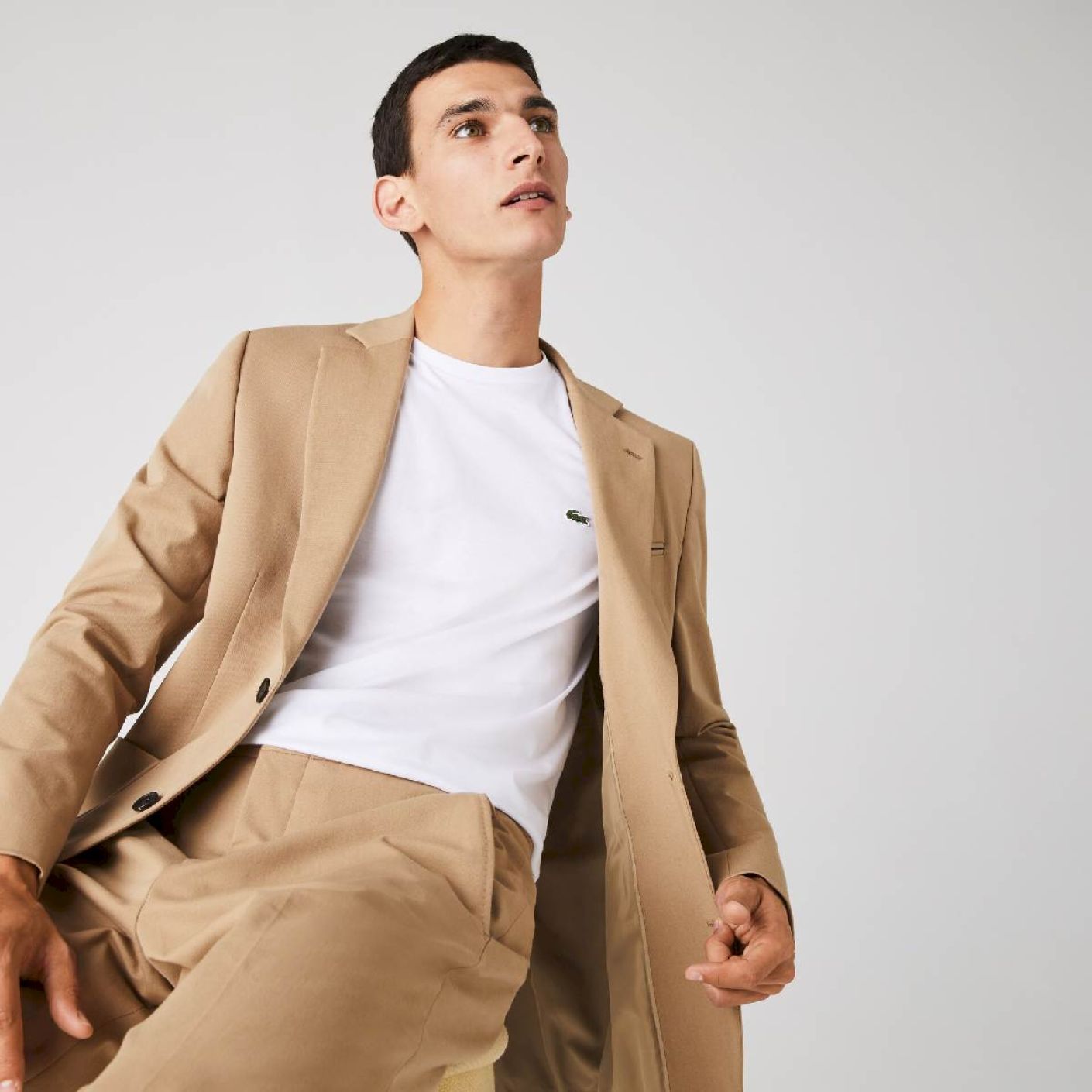 Lacoste T-Shirt in Cotone Pima Bianca-001 da Uomo