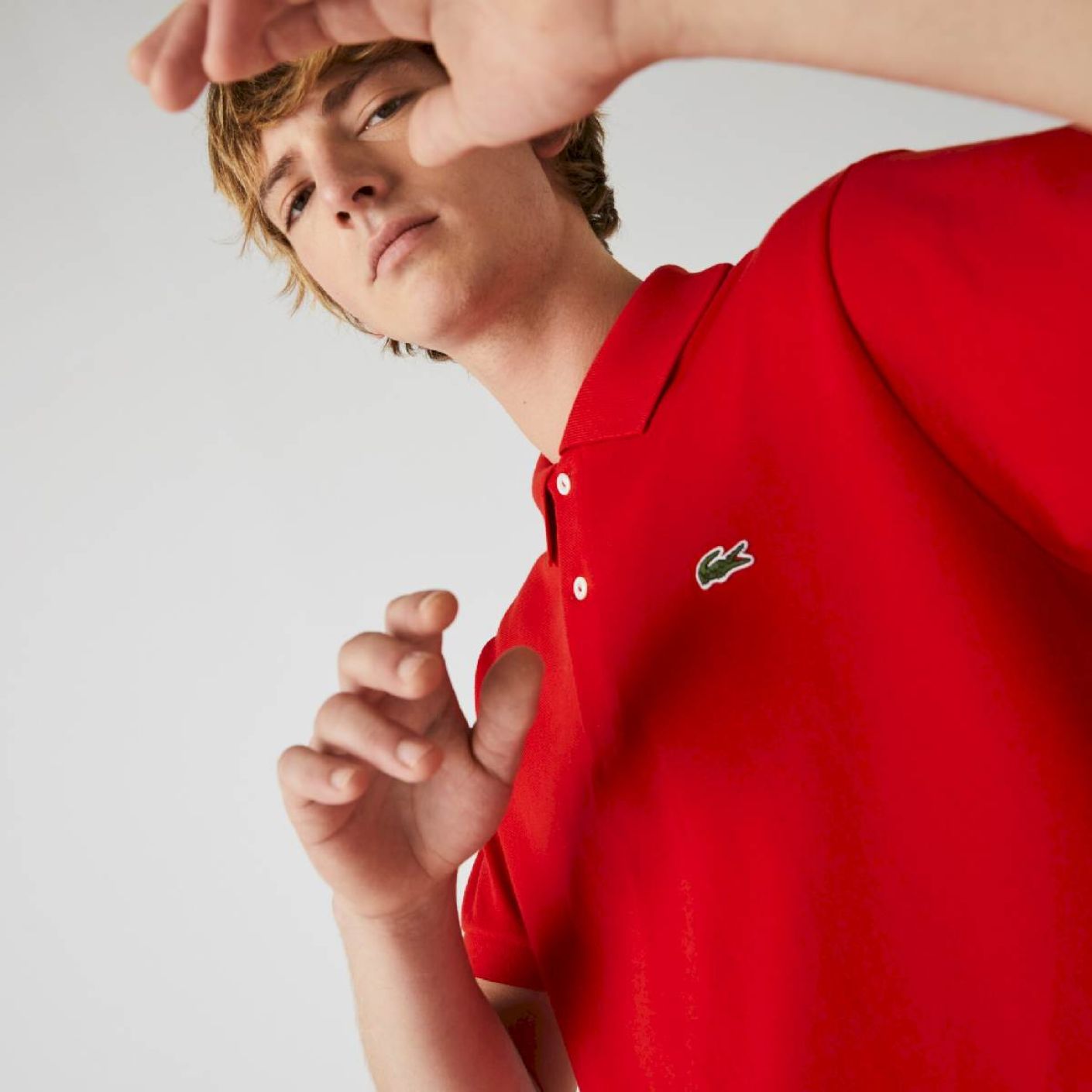 Lacoste Polo 1212 Rosso-240 da Uomo