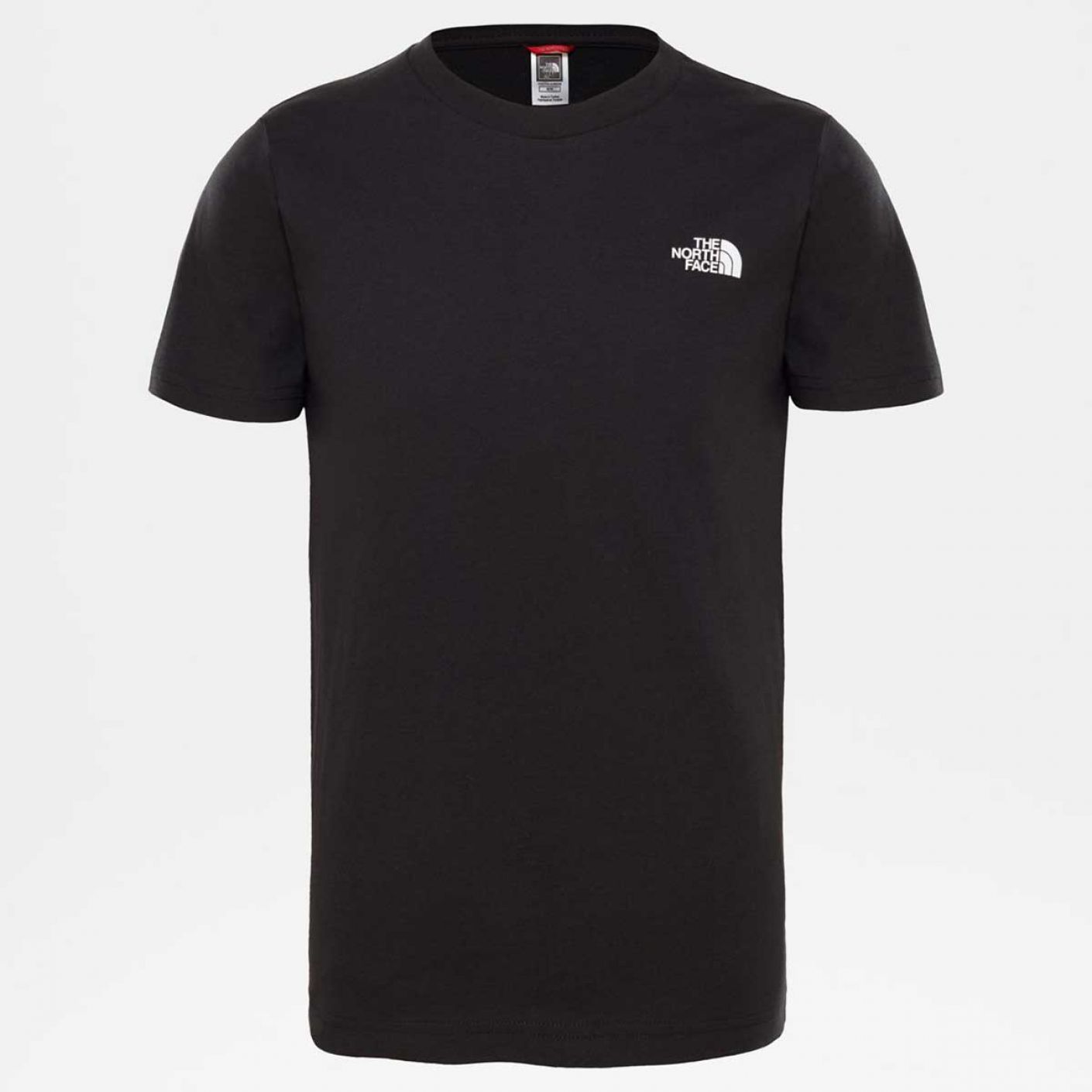 The North Face T-shirt Simple Dome Tee Black White da Bambini