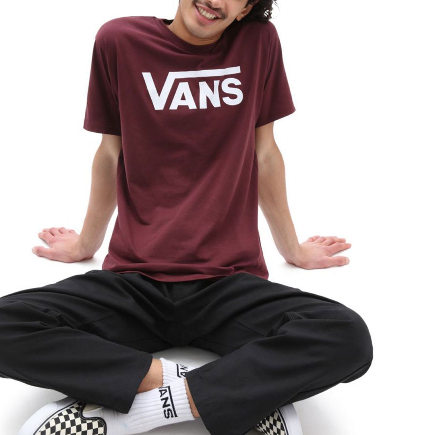 Vans T shirt Man Classic Bordeaux da Uomo