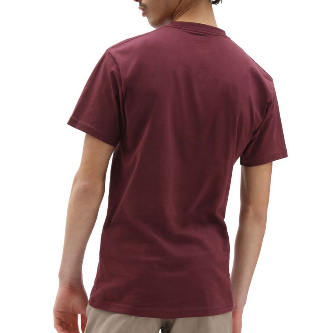 Vans  T-shirt Man Left Chest Logo Tee Bordeaux