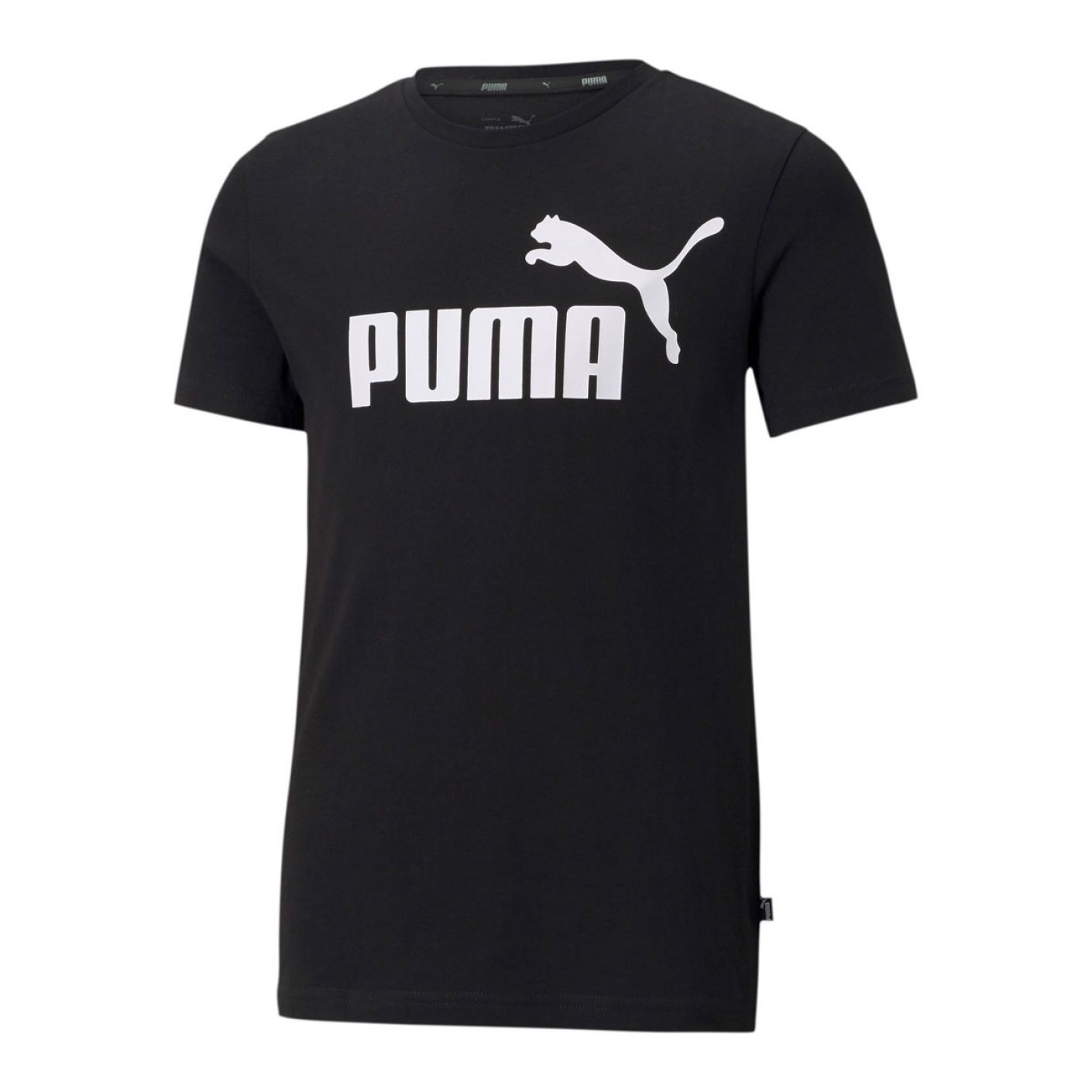 Puma T-shirts Essentials Logo Black da Bambino