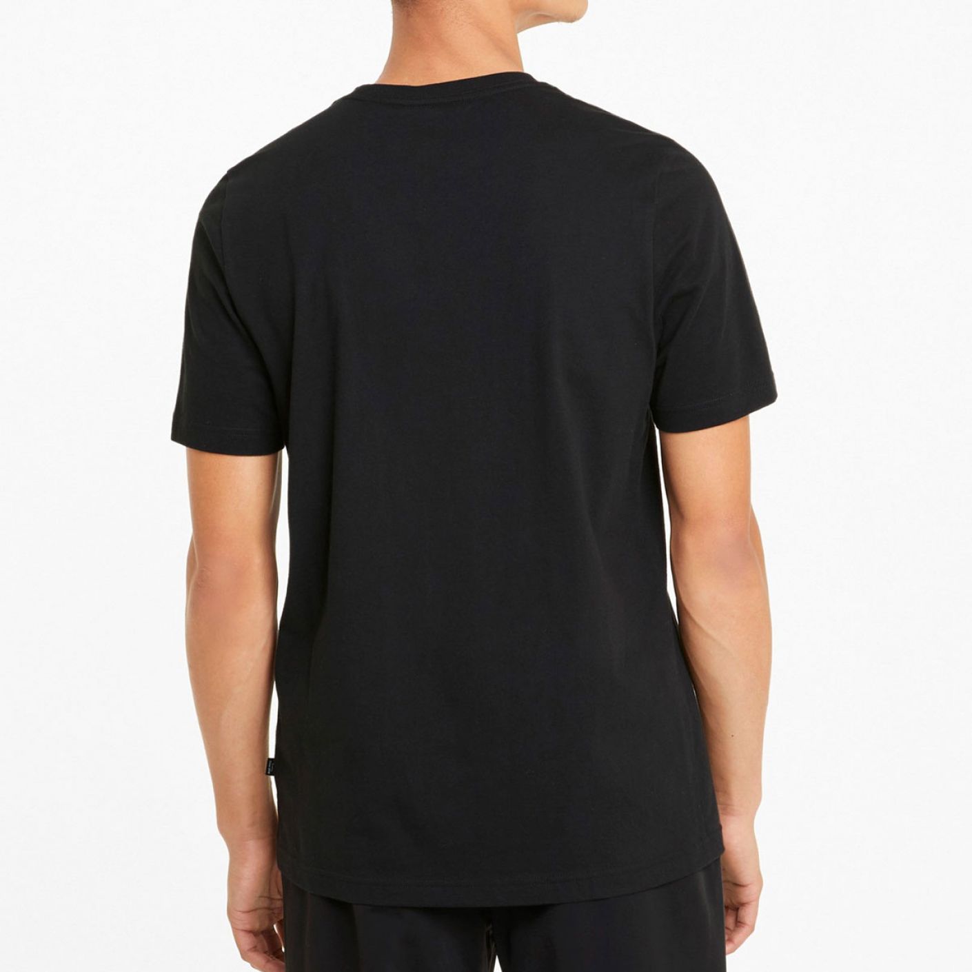 Puma T-Shirt Essentials Logo Black da Uomo