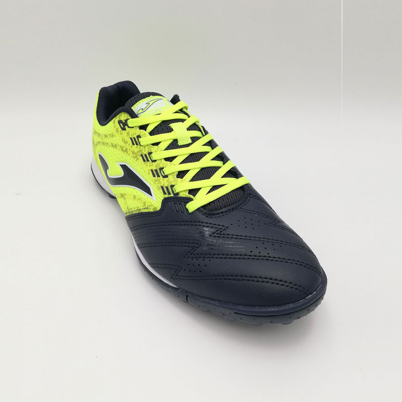 Joma Liga 5 2109 Turf Fußballschuhe, Zitronenfluoreszierend, Marineblau