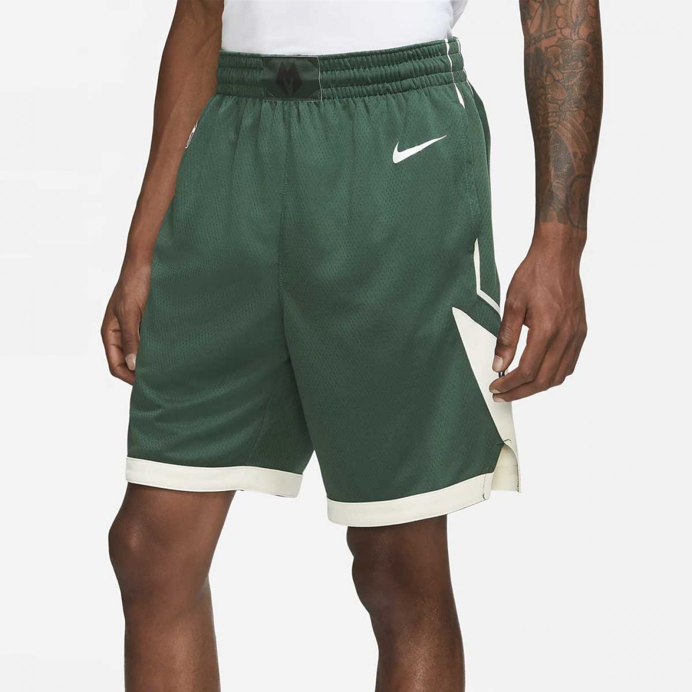 Nike Short Milwaukee Bucks Icon Edition Grün