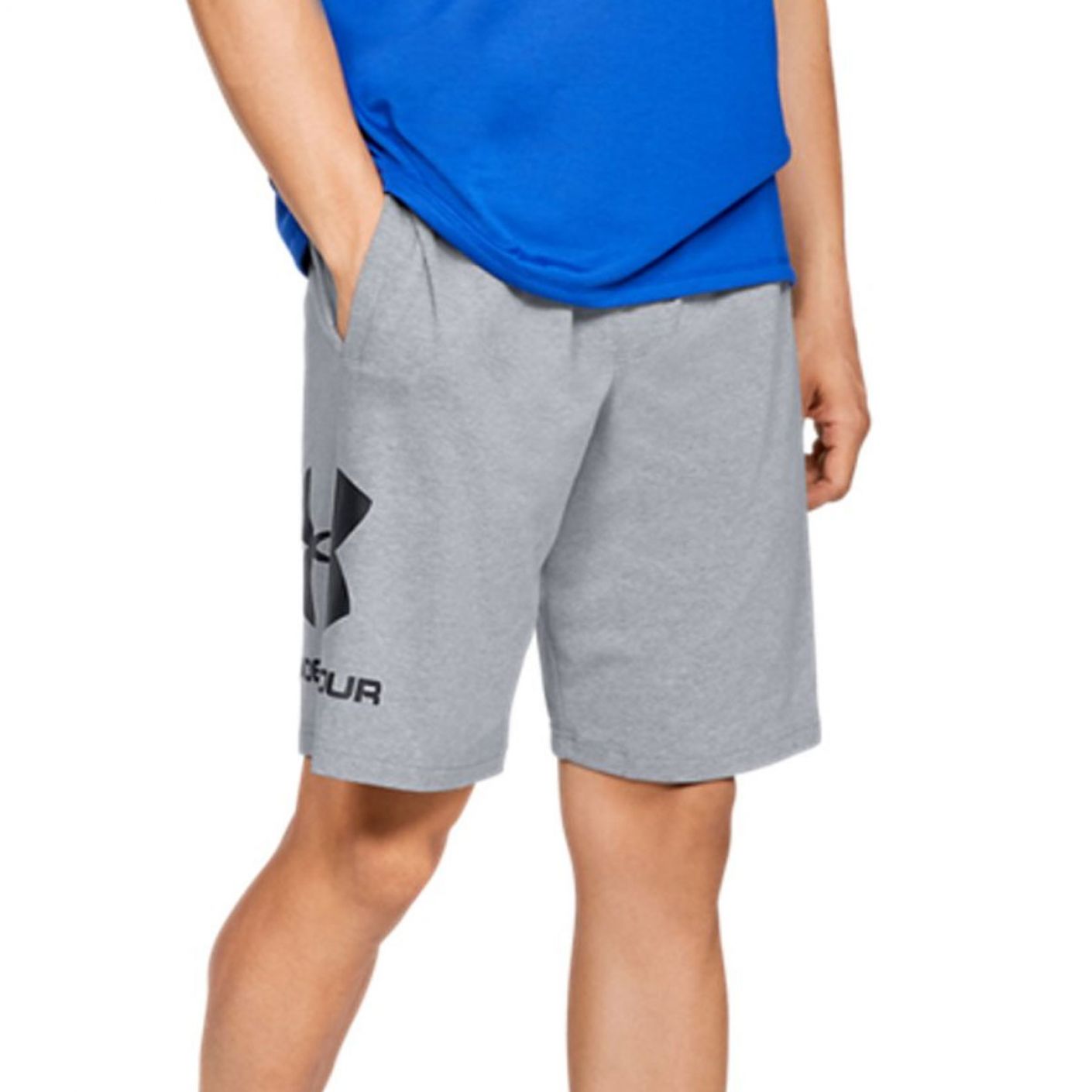 Under Armor Shorts Sportstyle in Gray Cotton