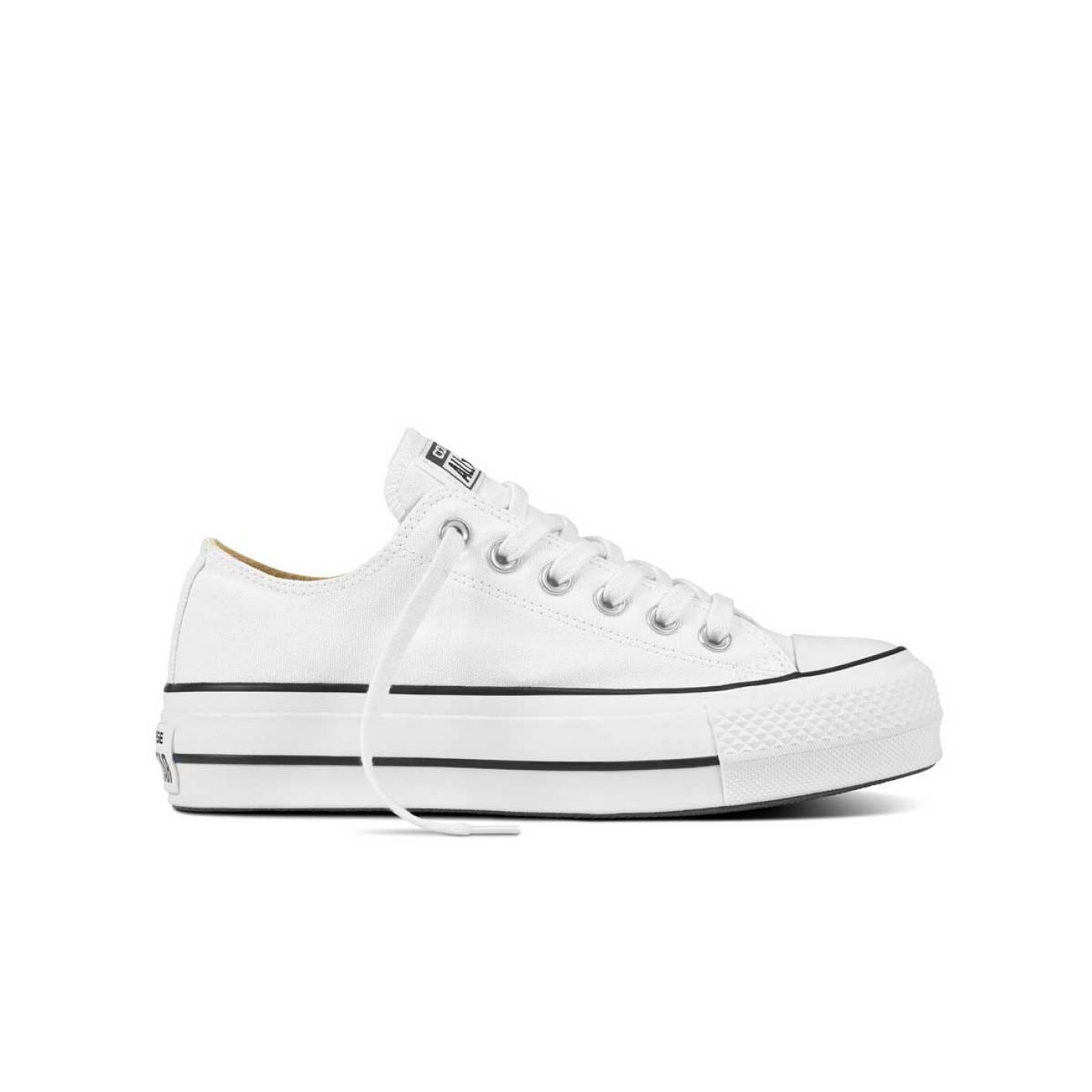 Converse Chuck Taylor All Star Platform Canvas Low Top White
