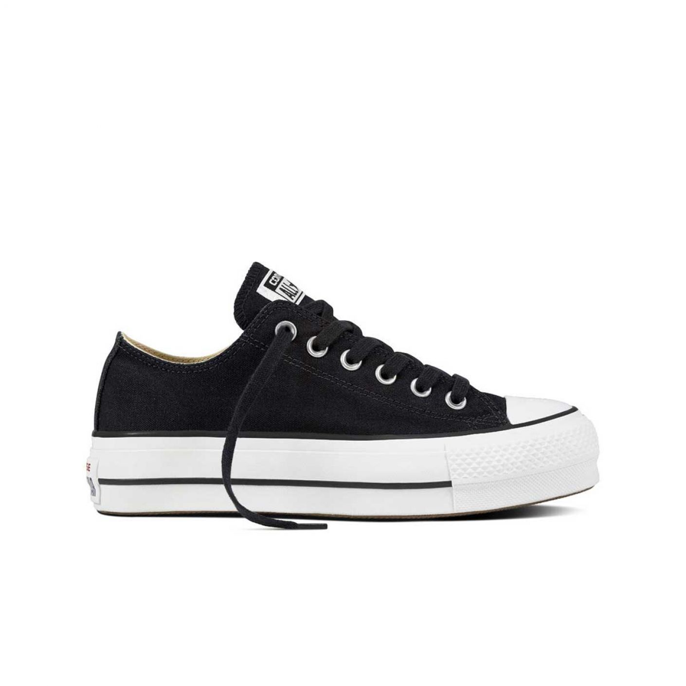 Converse Chuck Taylor All Star Platform Canvas Low Top Schwarz