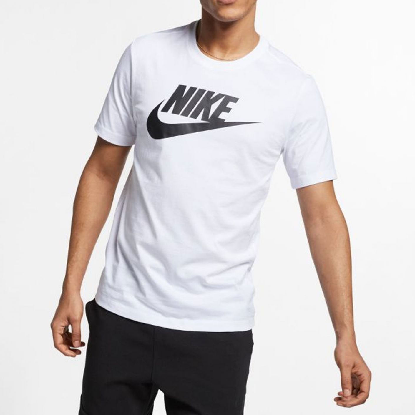 Nike Sportswear T-Shirt Weiß-Schwarz für Herren